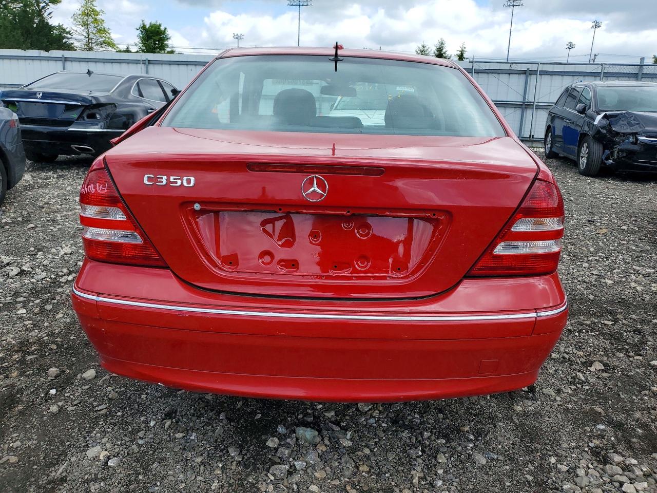 2006 Mercedes-benz C 350 Red vin: WDBRF56HX6F740496