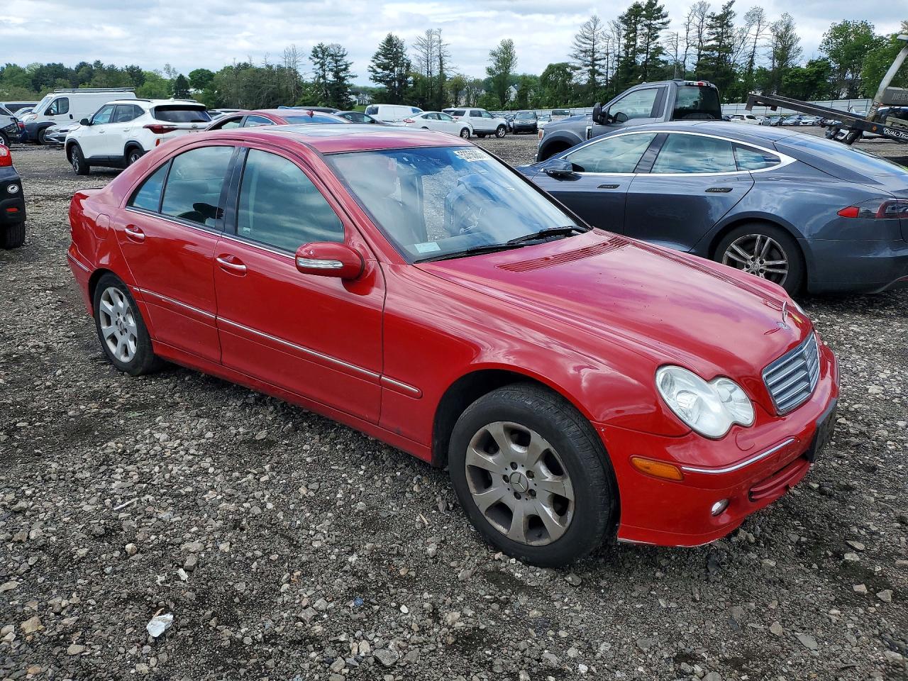 2006 Mercedes-benz C 350 Red vin: WDBRF56HX6F740496