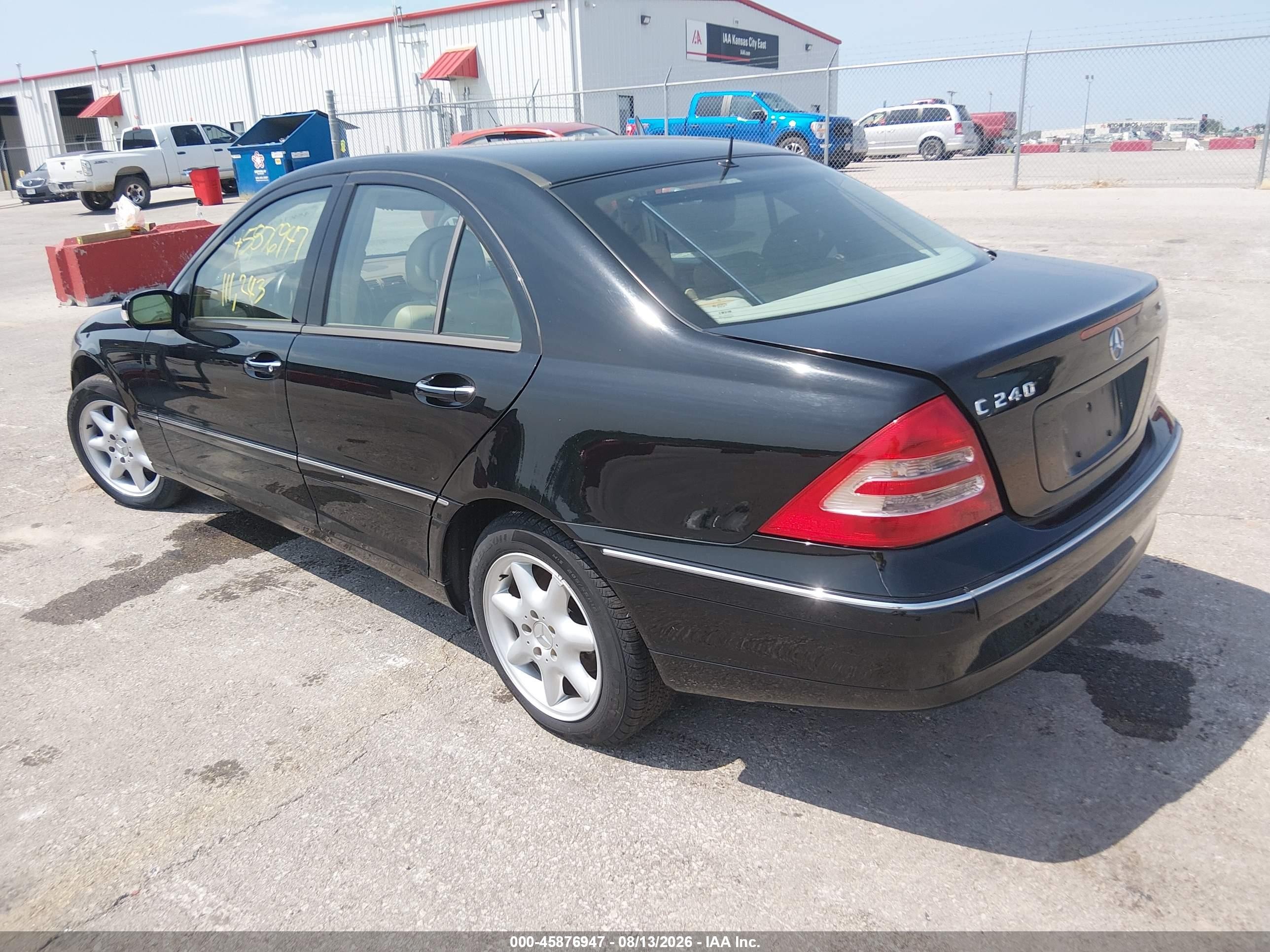 2002 Mercedes-benz C 240 Черный vin: WDBRF61J02F174858