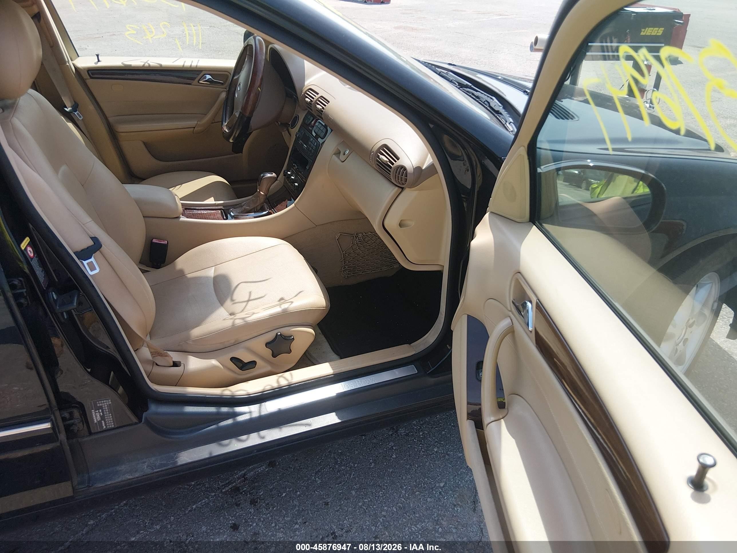 2002 Mercedes-benz C 240 Черный vin: WDBRF61J02F174858