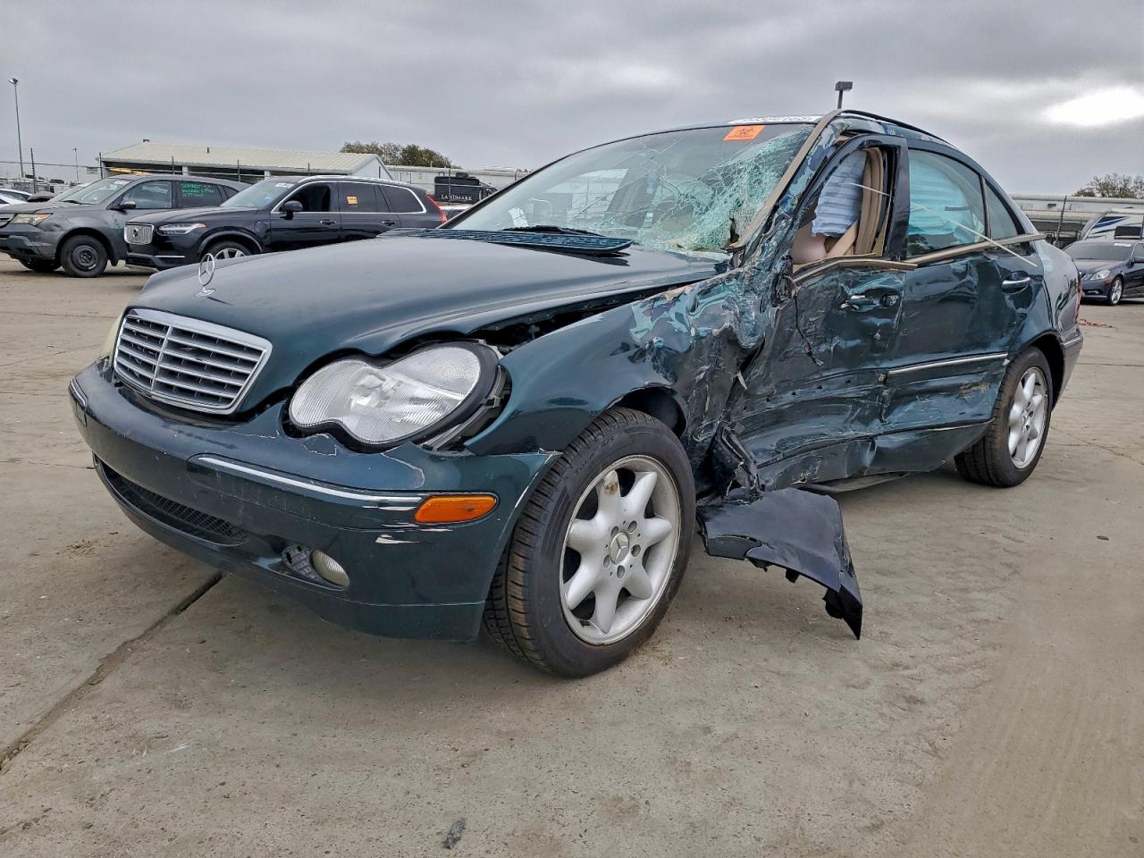 2002 Mercedes-benz C 240 Green vin: WDBRF61J02F267170