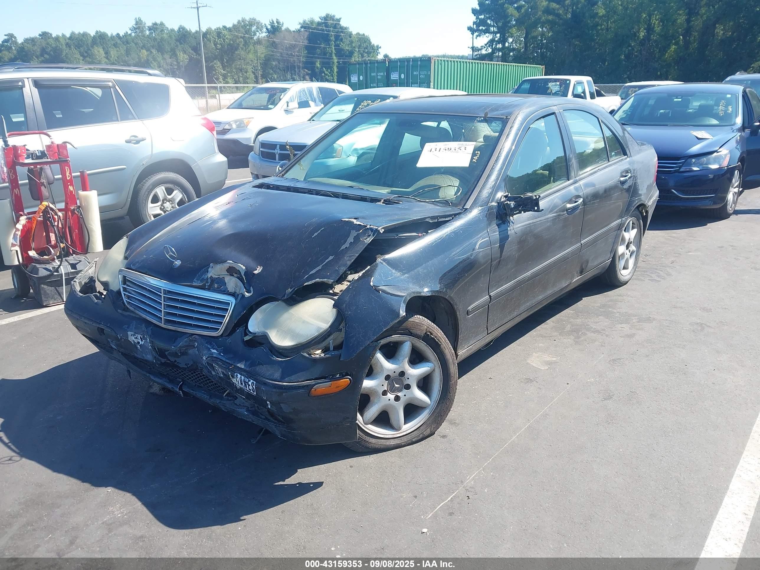 2003 Mercedes-benz C 240   Black vin: WDBRF61J03F332889