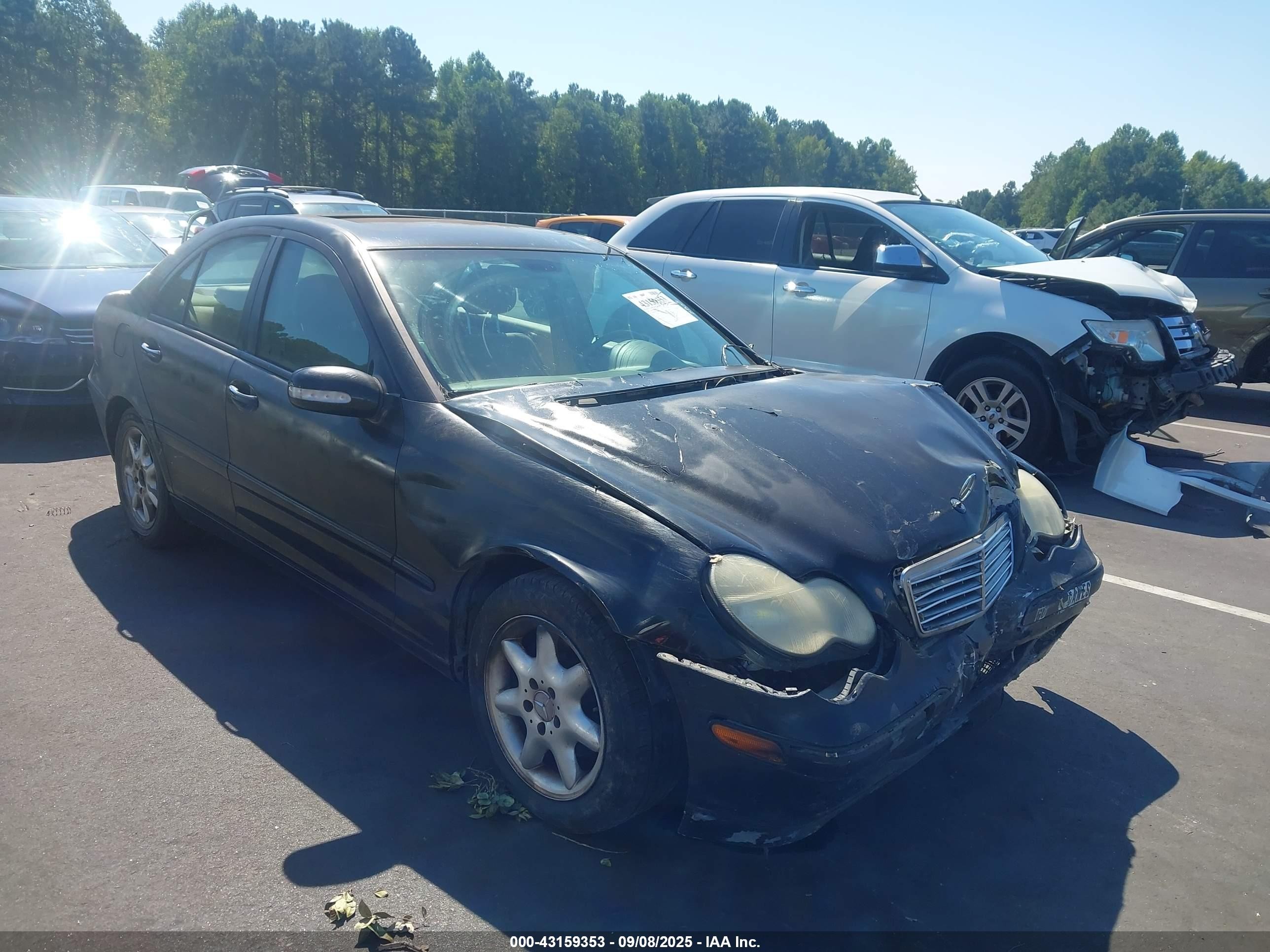 2003 Mercedes-benz C 240   Black vin: WDBRF61J03F332889