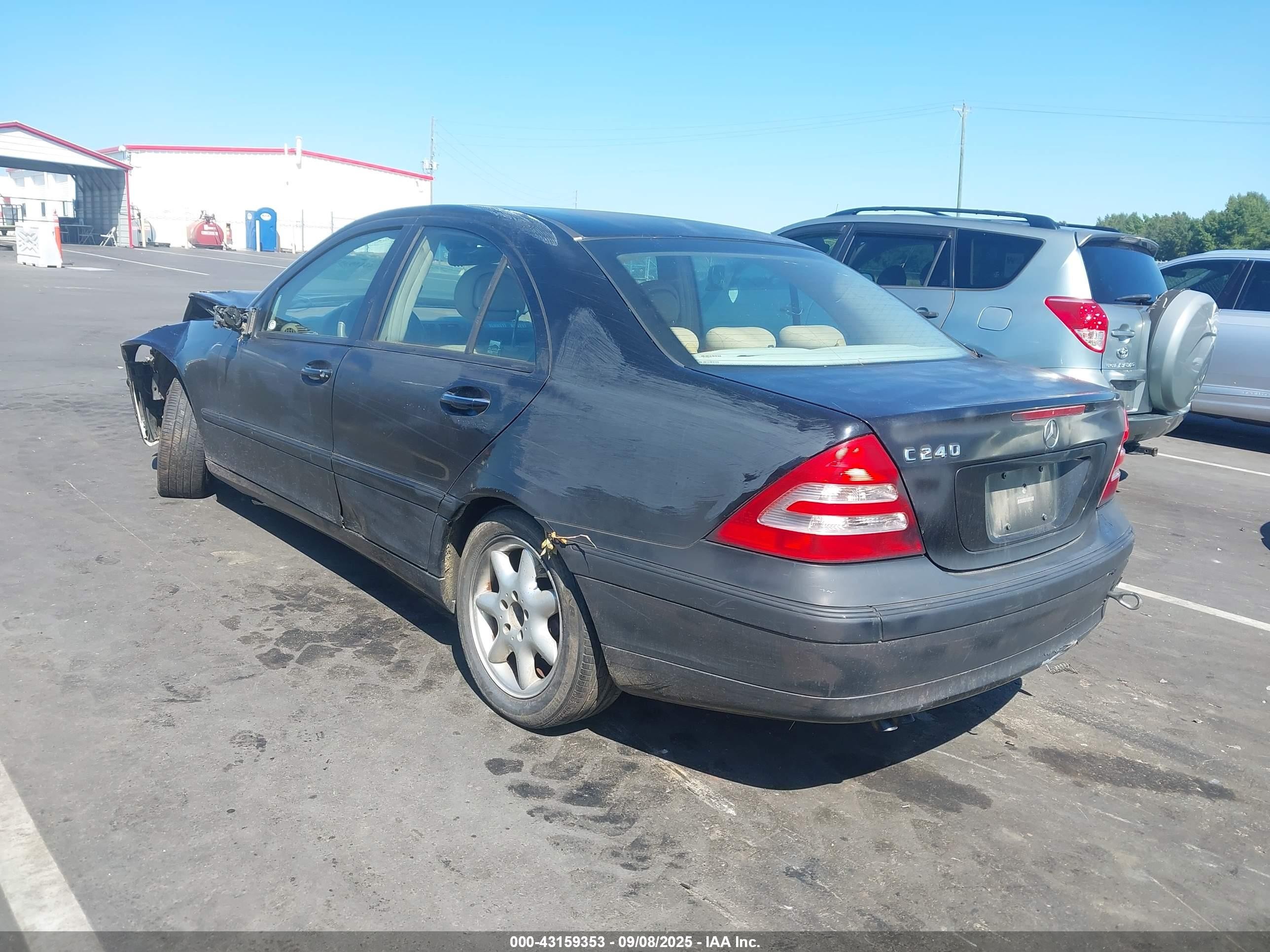 2003 Mercedes-benz C 240   Black vin: WDBRF61J03F332889