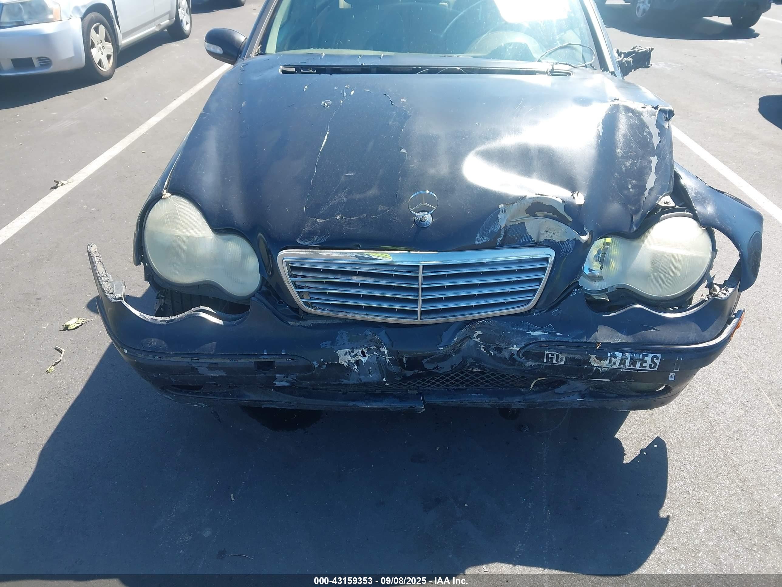 2003 Mercedes-benz C 240   Black vin: WDBRF61J03F332889