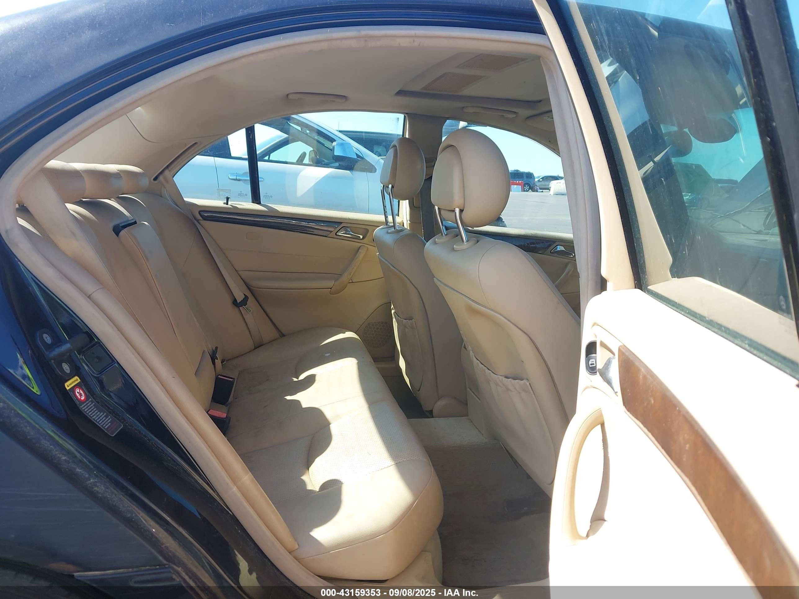 2003 Mercedes-benz C 240   Black vin: WDBRF61J03F332889