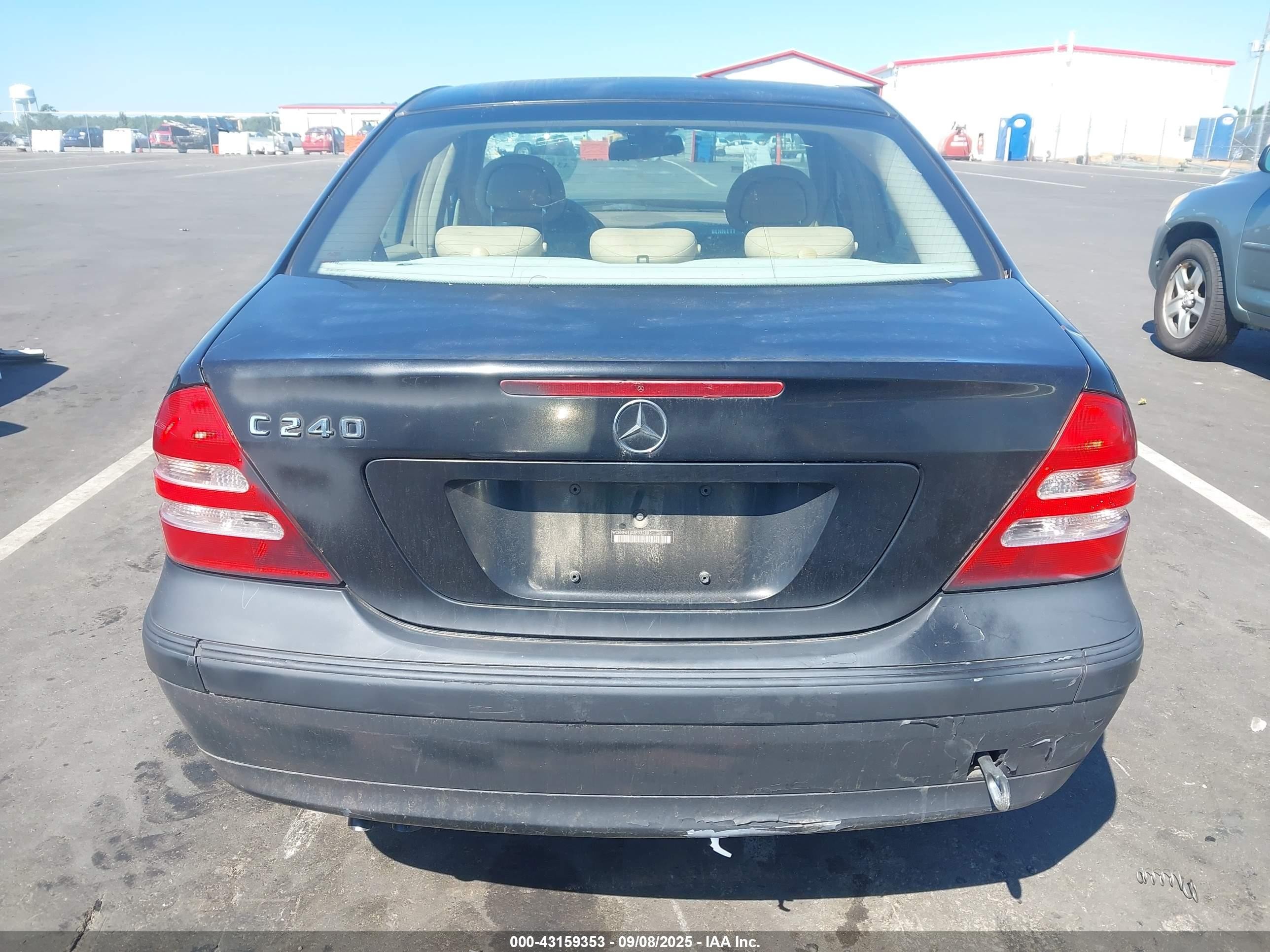 2003 Mercedes-benz C 240   Black vin: WDBRF61J03F332889