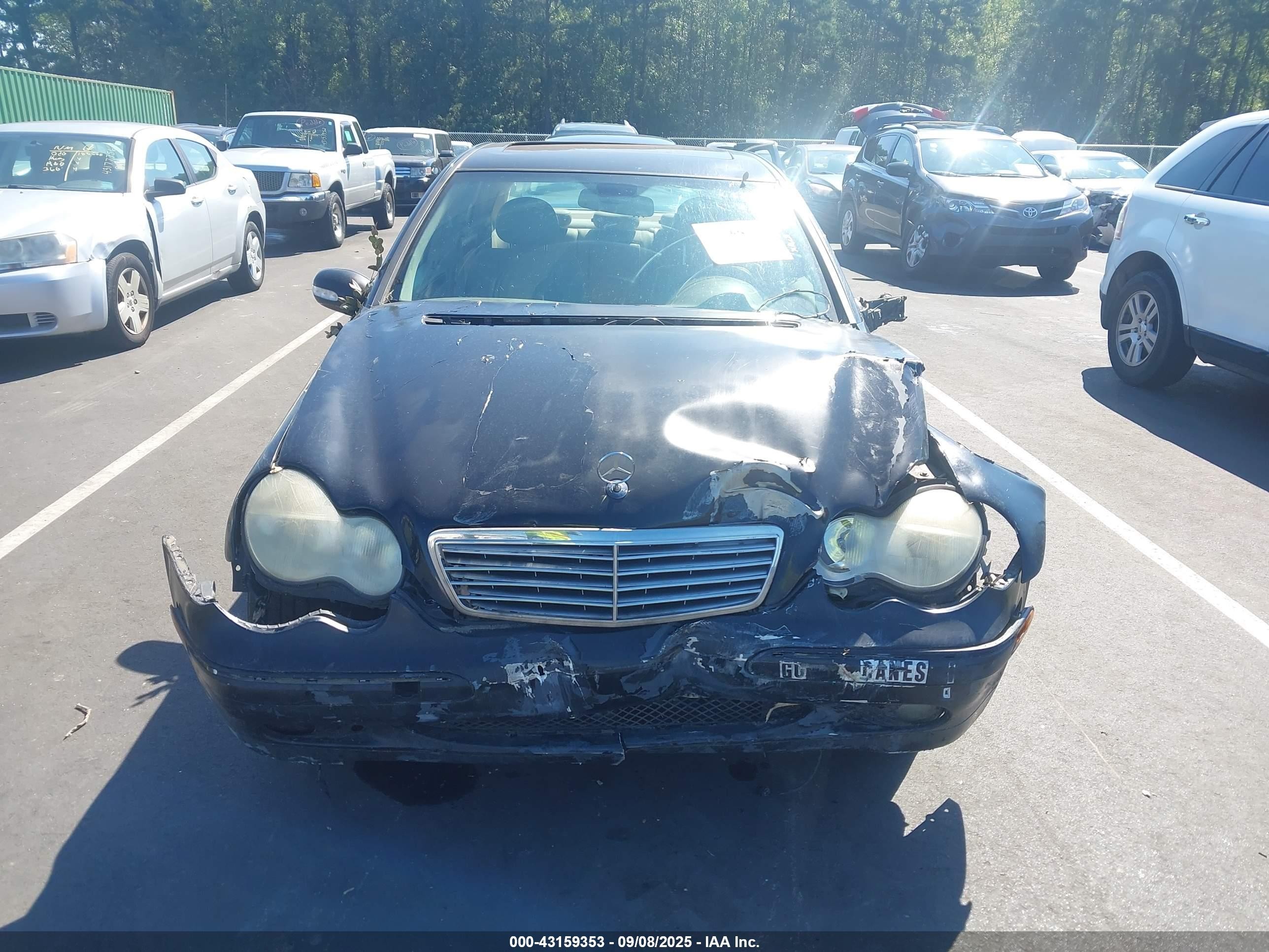 2003 Mercedes-benz C 240   Black vin: WDBRF61J03F332889
