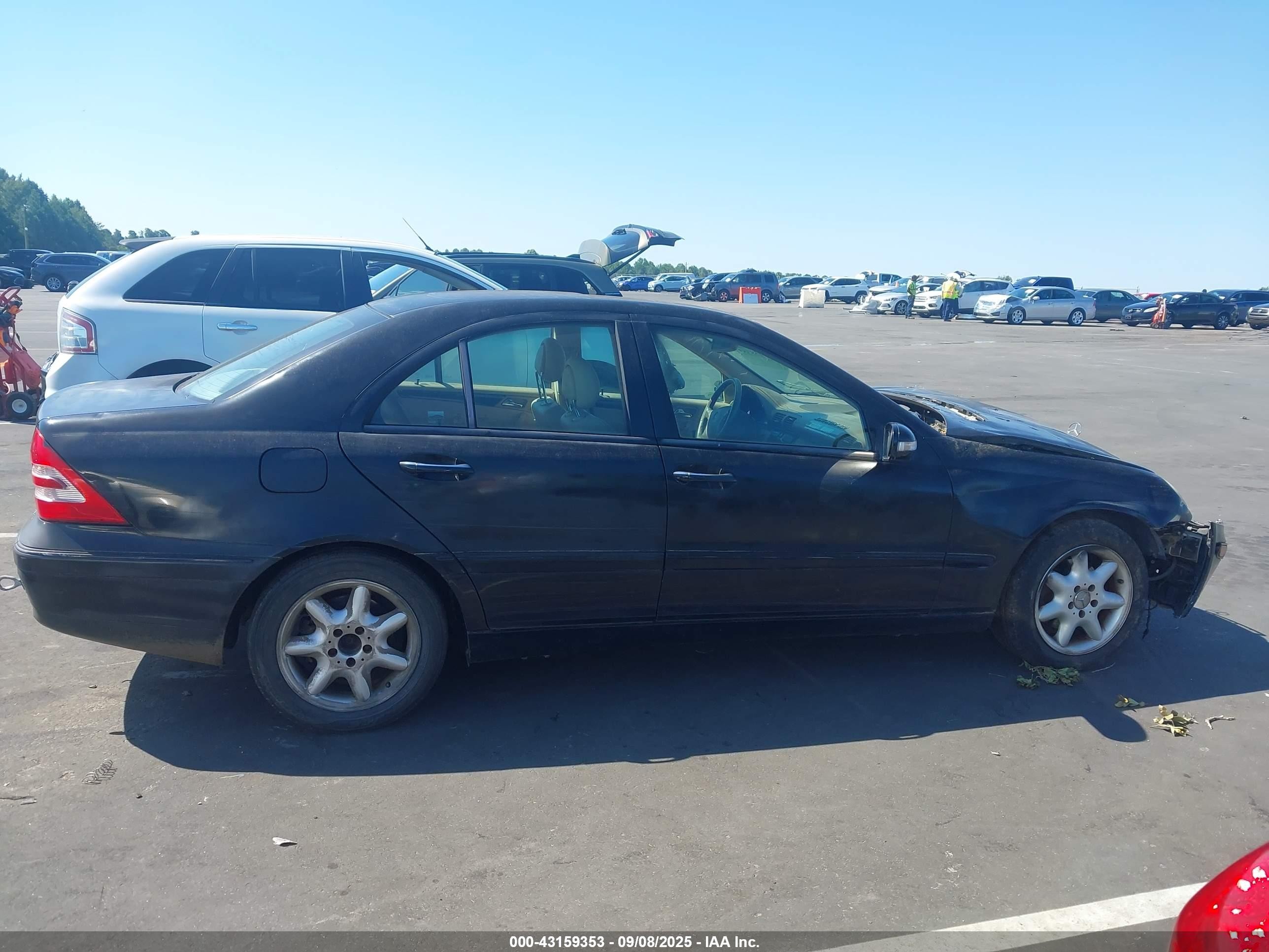 2003 Mercedes-benz C 240   Black vin: WDBRF61J03F332889