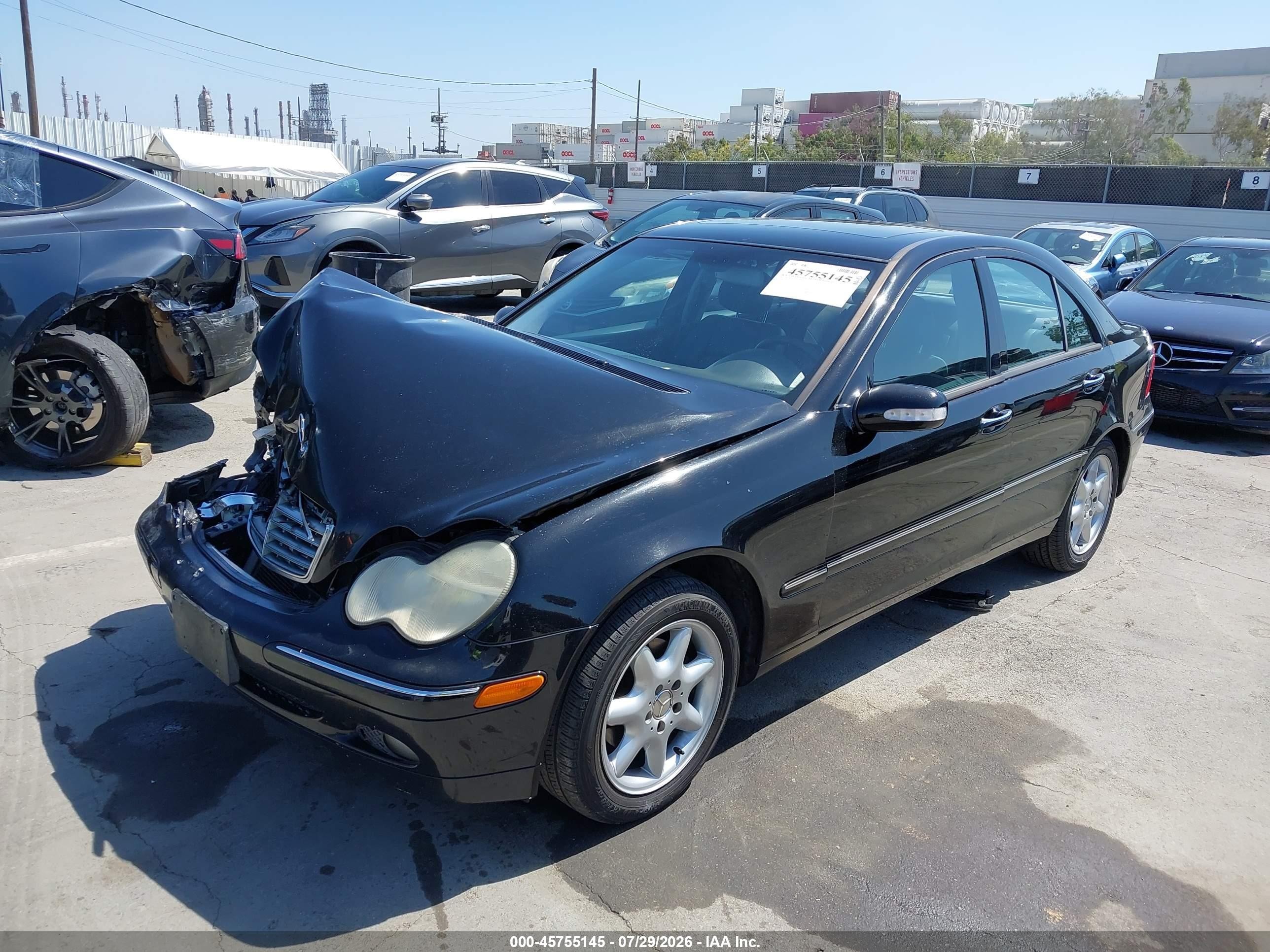 2003 Mercedes-benz C 240   Black vin: WDBRF61J03F376178