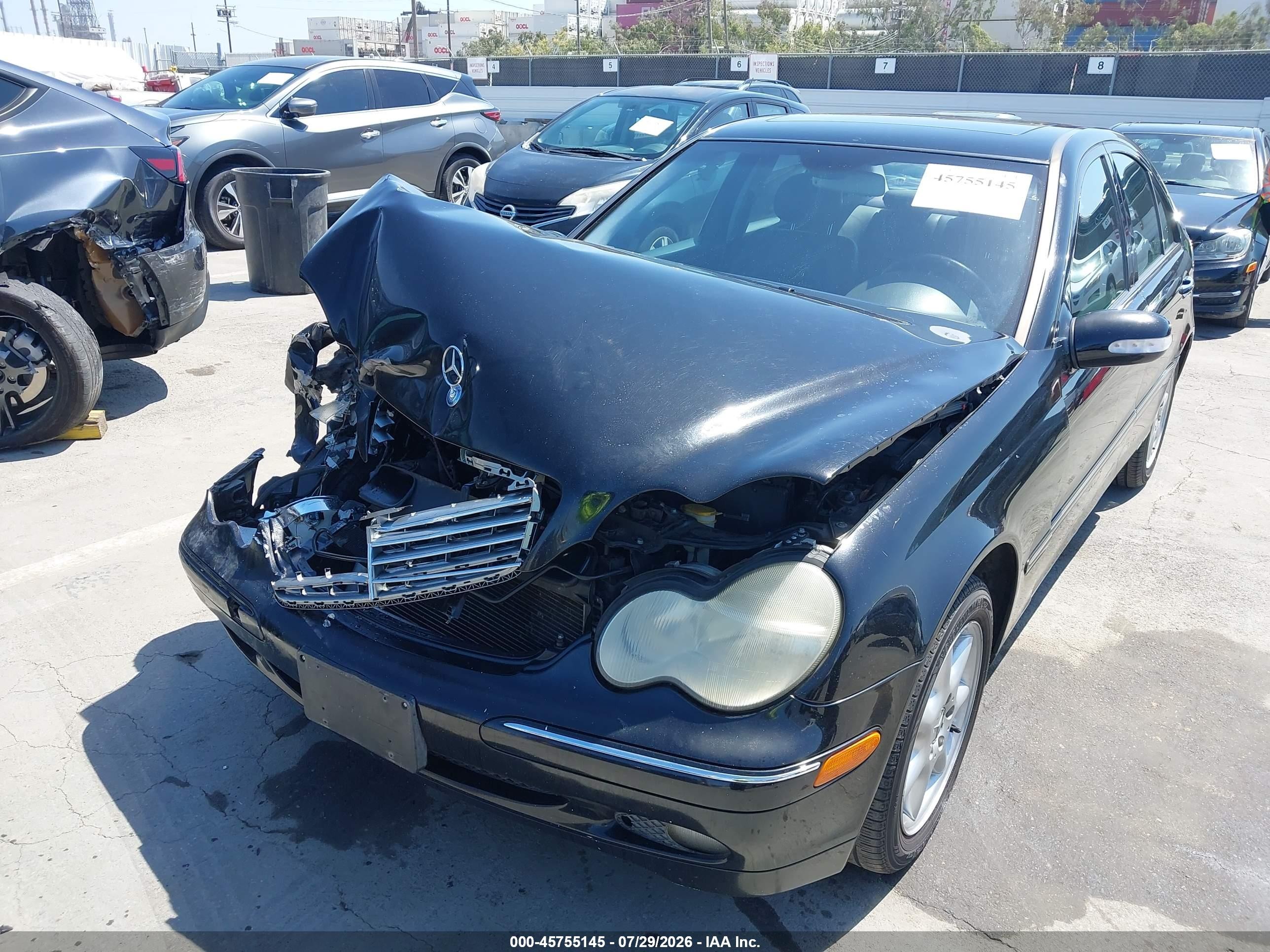 2003 Mercedes-benz C 240   Black vin: WDBRF61J03F376178