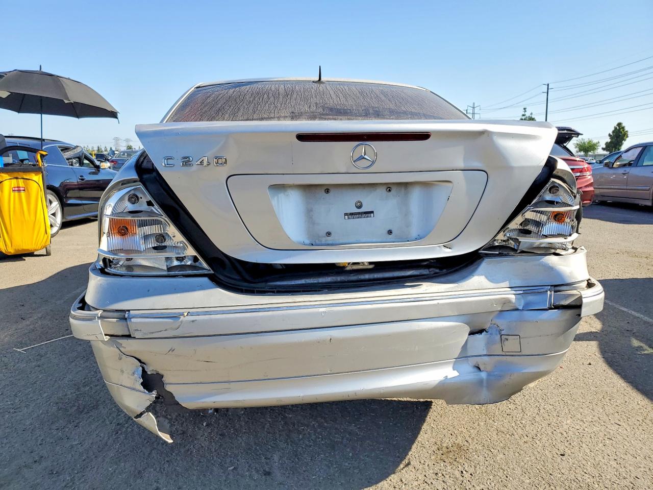 2004 Mercedes-benz C 240 Silver vin: WDBRF61J04A622838