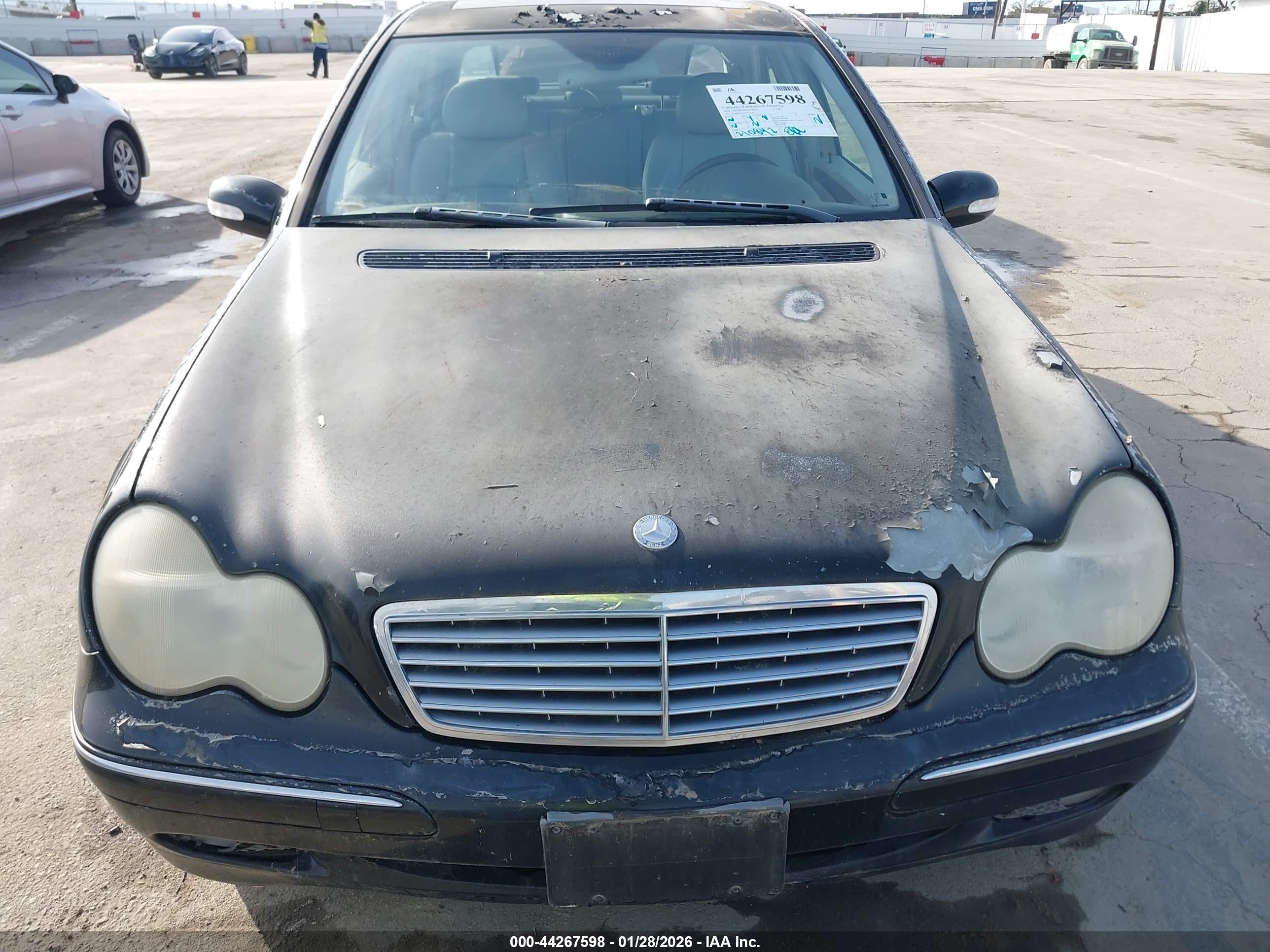 2004 Mercedes-benz C 240   Черный vin: WDBRF61J04E015444