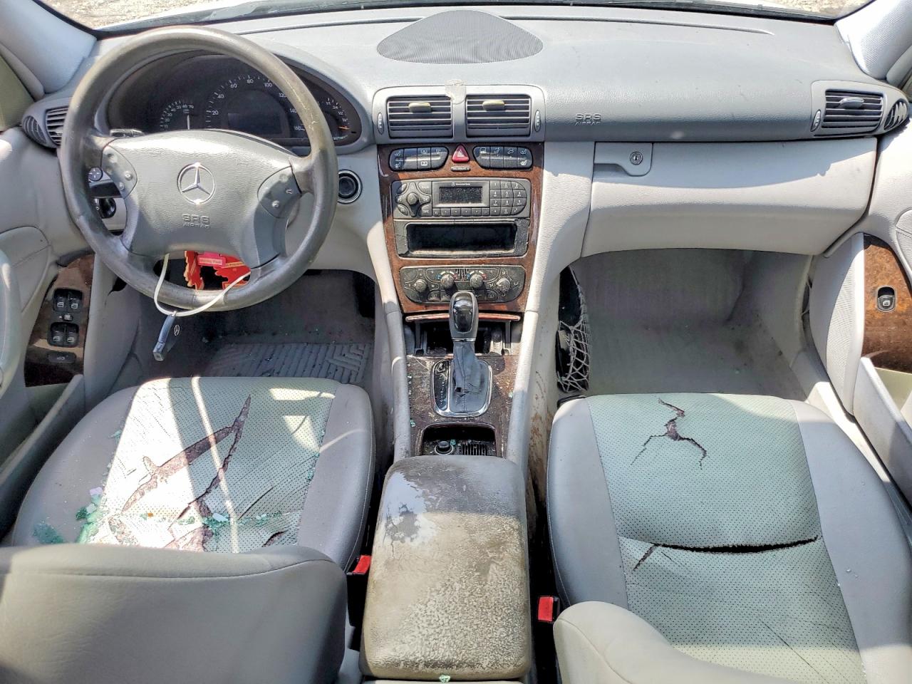 2004 Mercedes-benz C 240 Silver vin: WDBRF61J04F549263