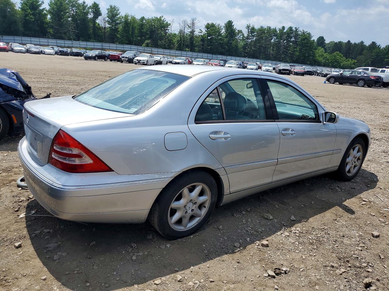 2004 Mercedes-benz C 240 Silver vin: WDBRF61J04F549263