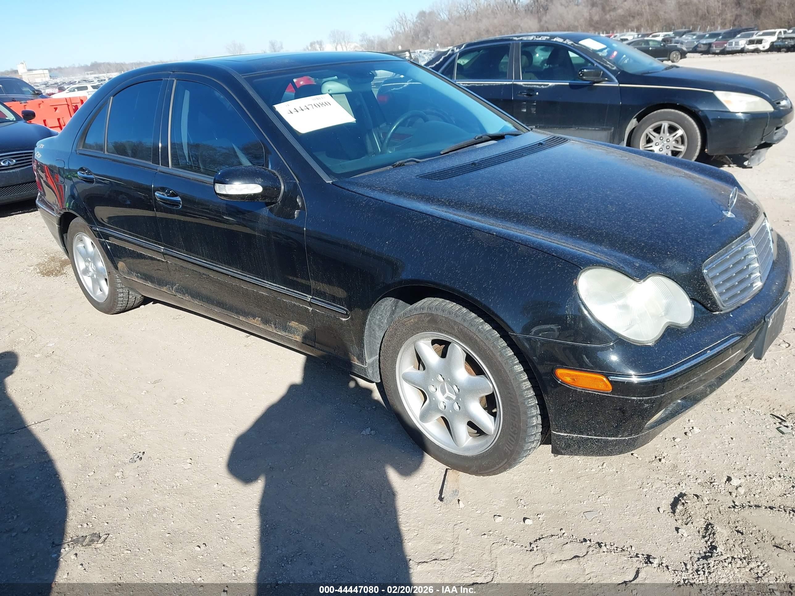 2001 Mercedes-benz C 240   Black vin: WDBRF61J11F033926