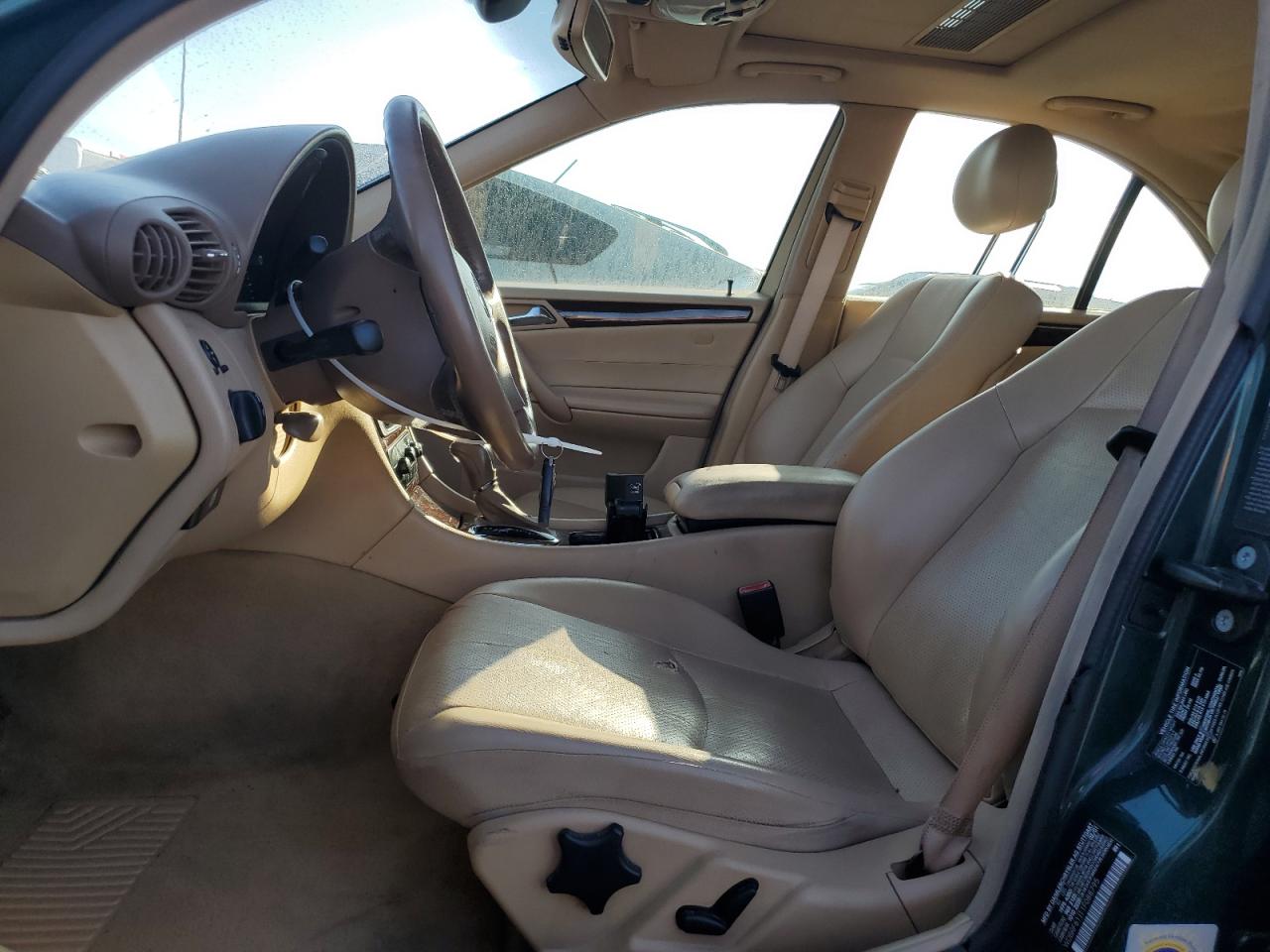 2001 Mercedes-benz C 240 Green vin: WDBRF61J11F088795