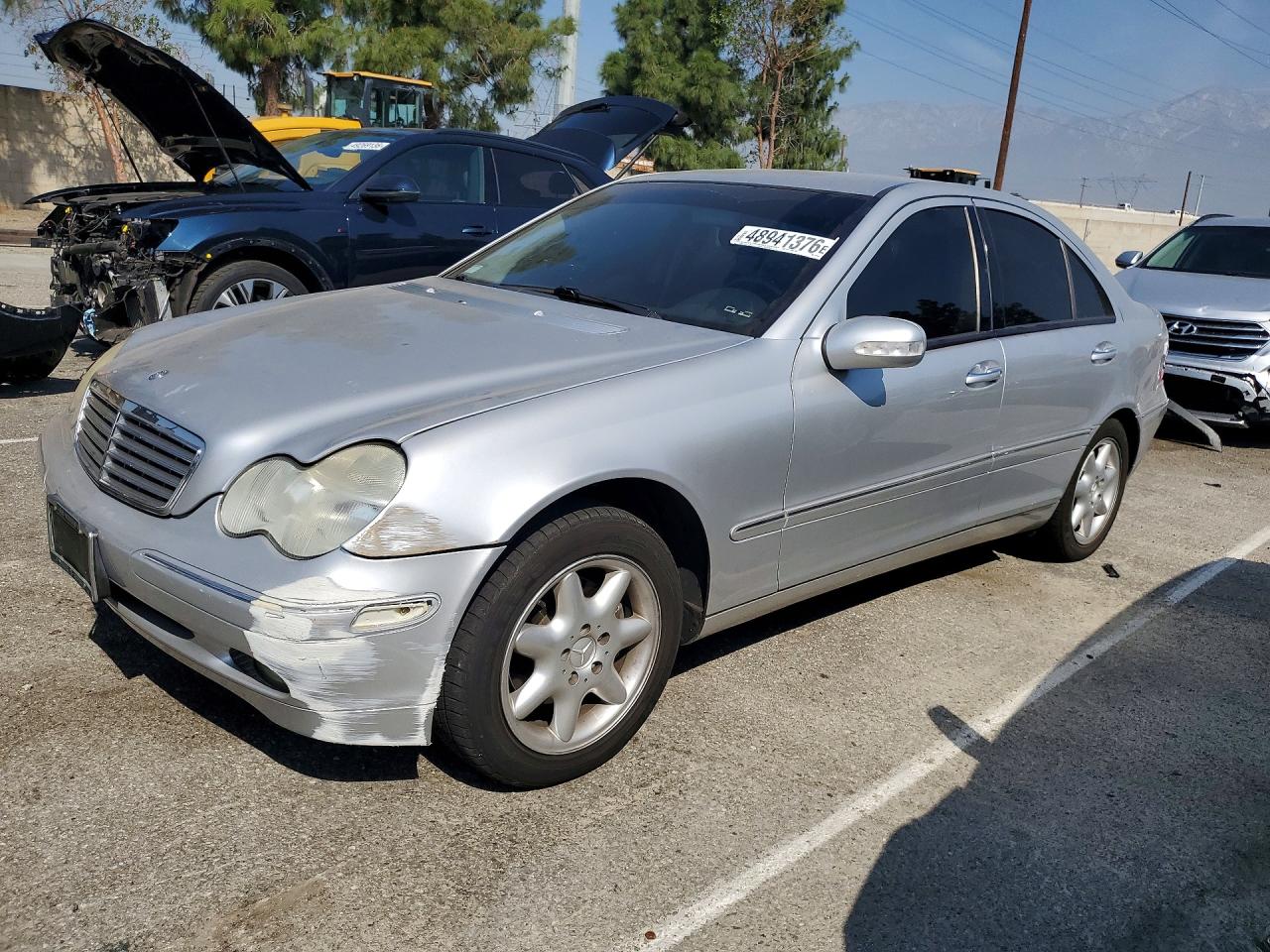 2001 Mercedes-benz C 240 Серебряный vin: WDBRF61J11F088893