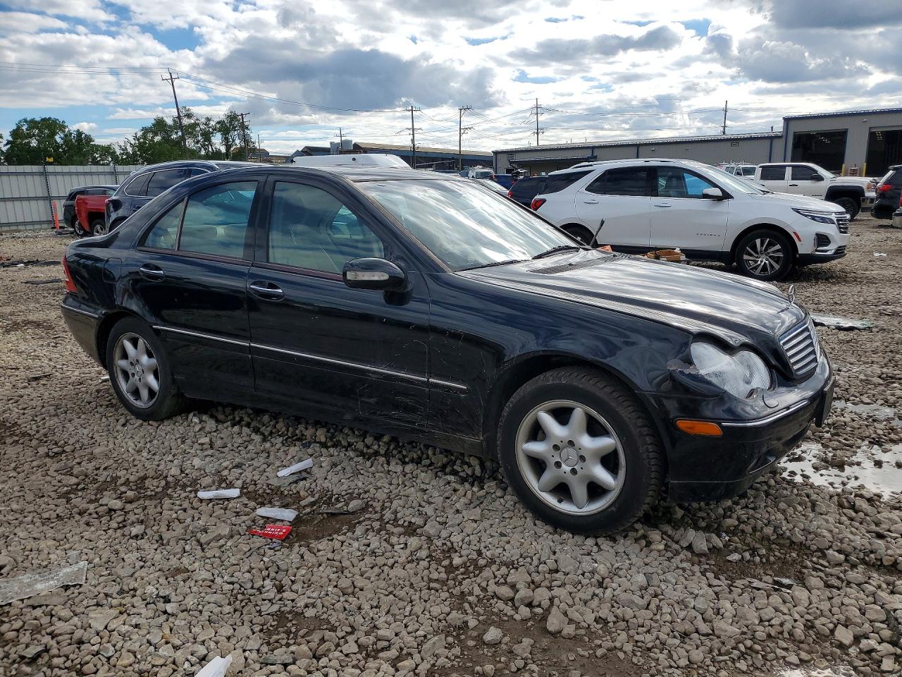 2002 Mercedes-benz C 240 Black vin: WDBRF61J12F146373