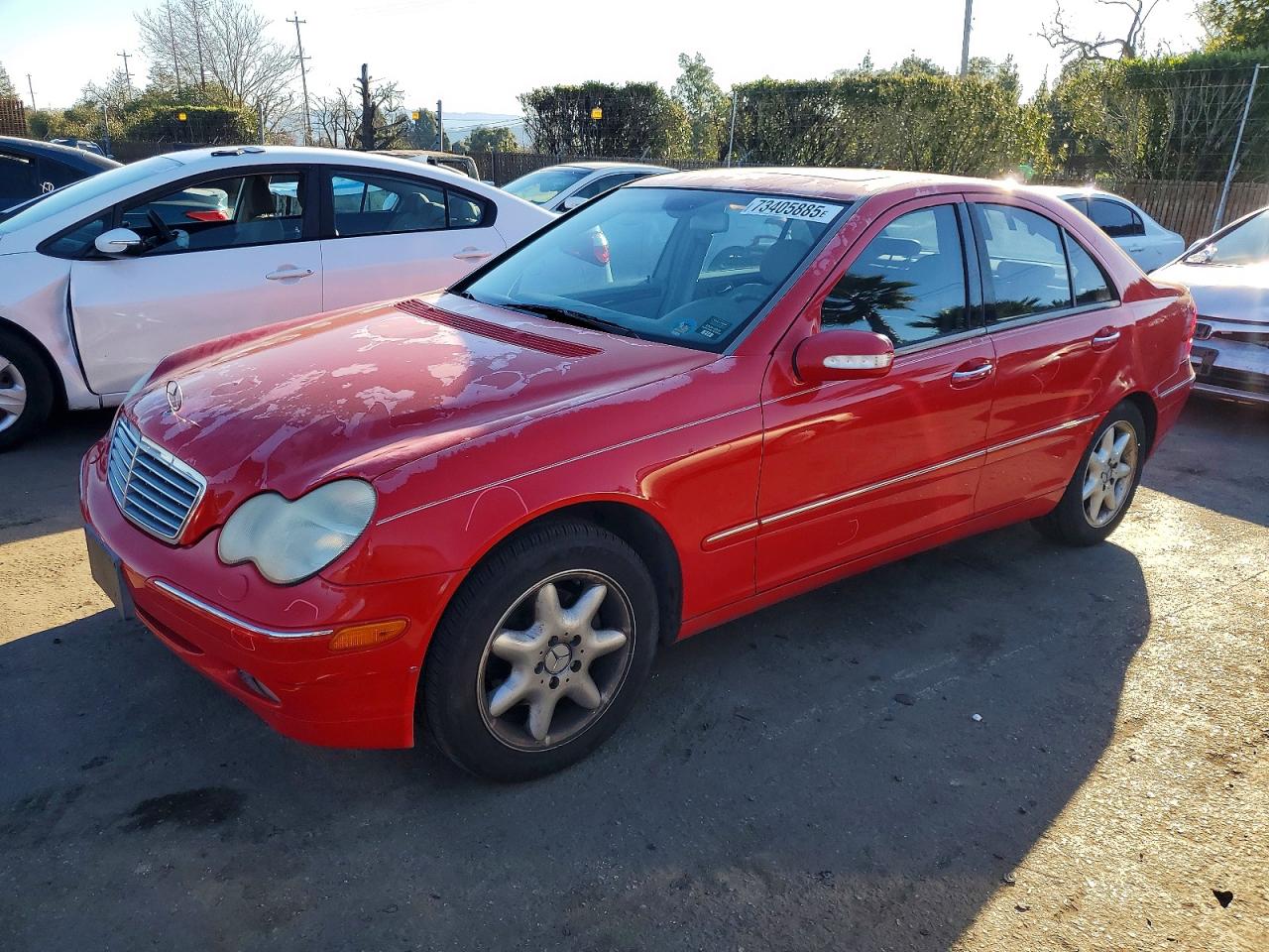 2002 Mercedes-benz C 240 Red vin: WDBRF61J12F187179
