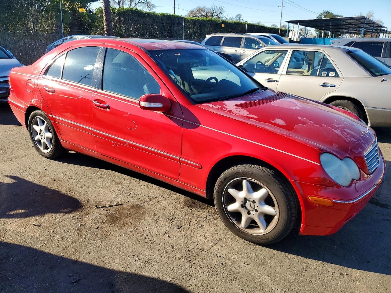 2002 Mercedes-benz C 240 Red vin: WDBRF61J12F187179