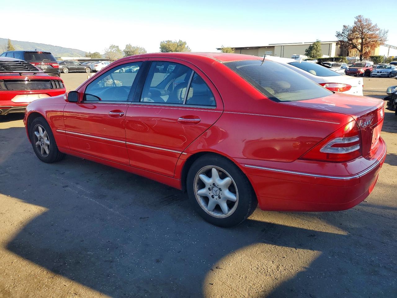 2002 Mercedes-benz C 240 Red vin: WDBRF61J12F187179
