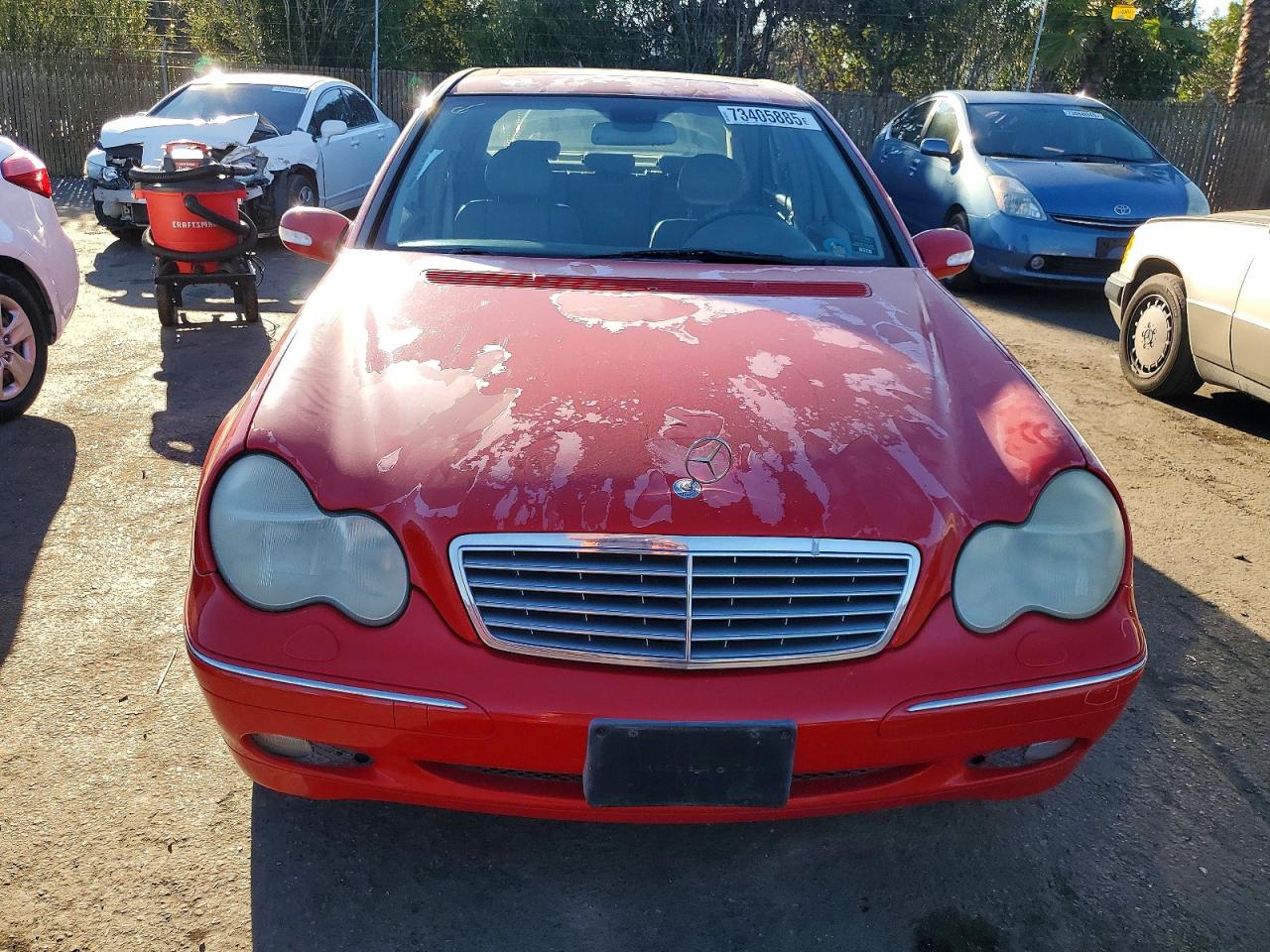 2002 Mercedes-benz C 240 Red vin: WDBRF61J12F187179