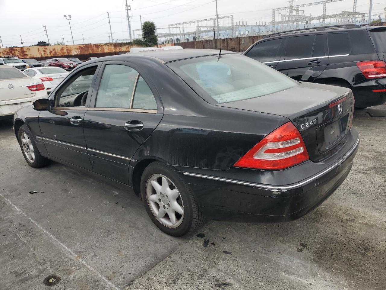 2002 Mercedes-benz C 240 Black vin: WDBRF61J12F291655