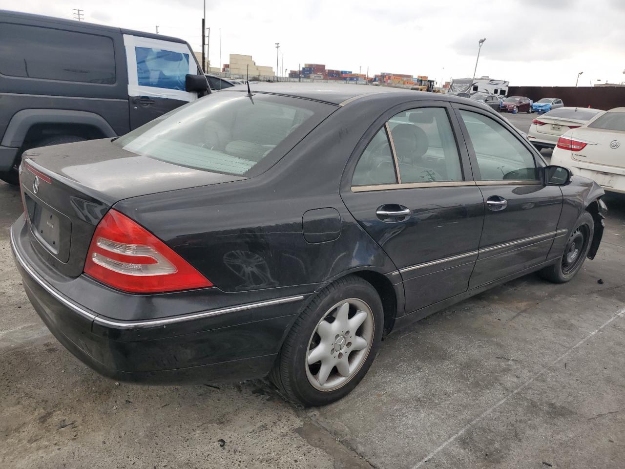 2002 Mercedes-benz C 240 Black vin: WDBRF61J12F291655