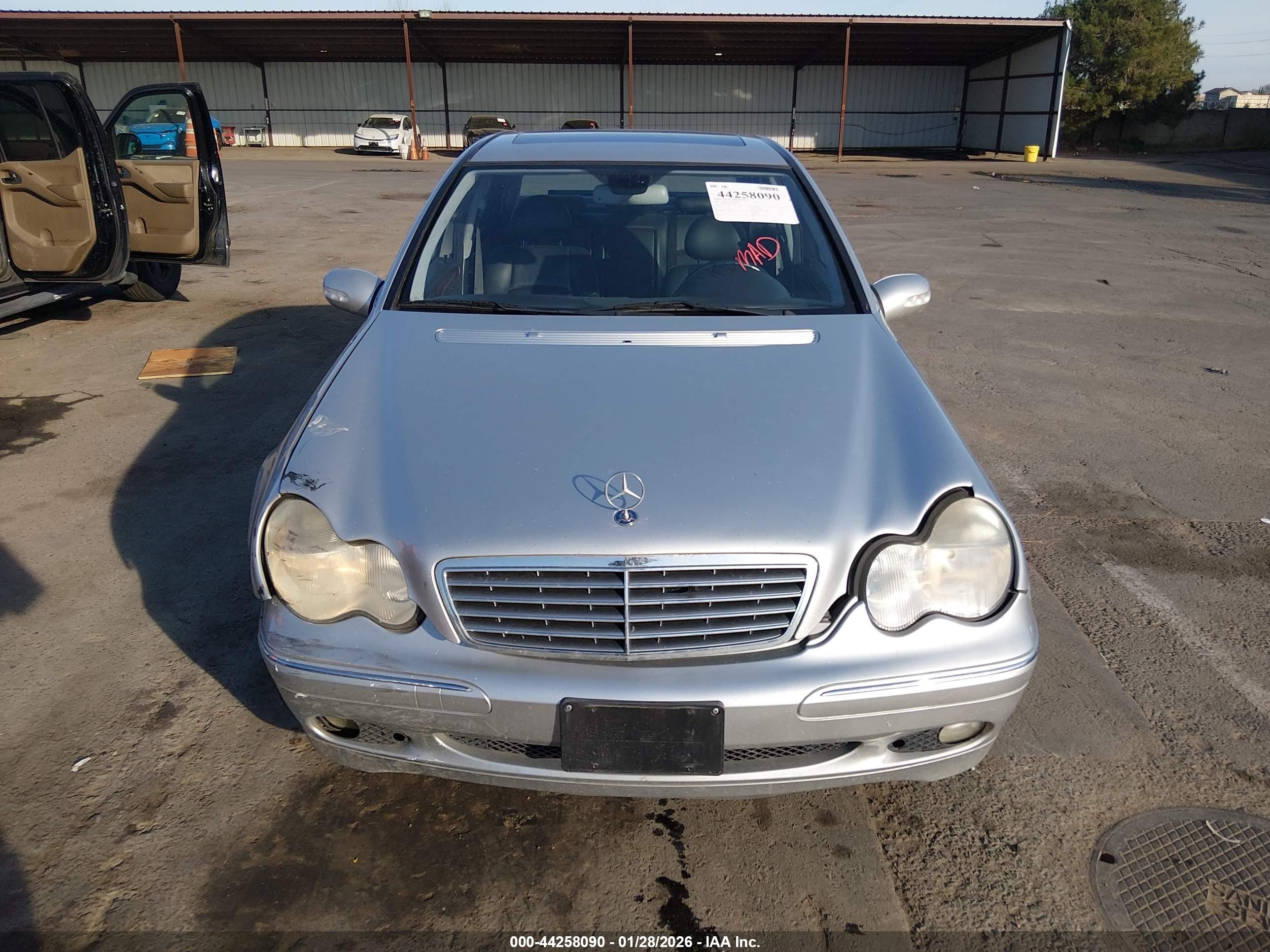 2003 Mercedes-benz C 240   Silver vin: WDBRF61J13E013894