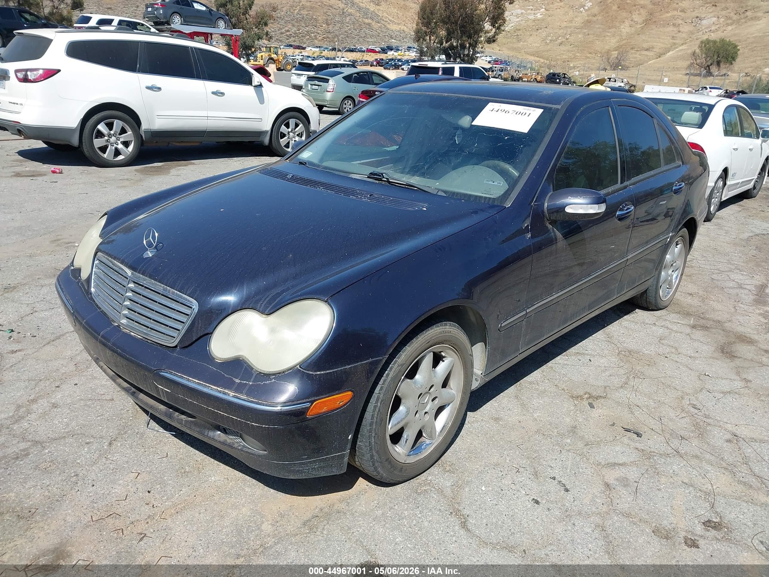 2003 Mercedes-benz C 240 Blue vin: WDBRF61J13F376609