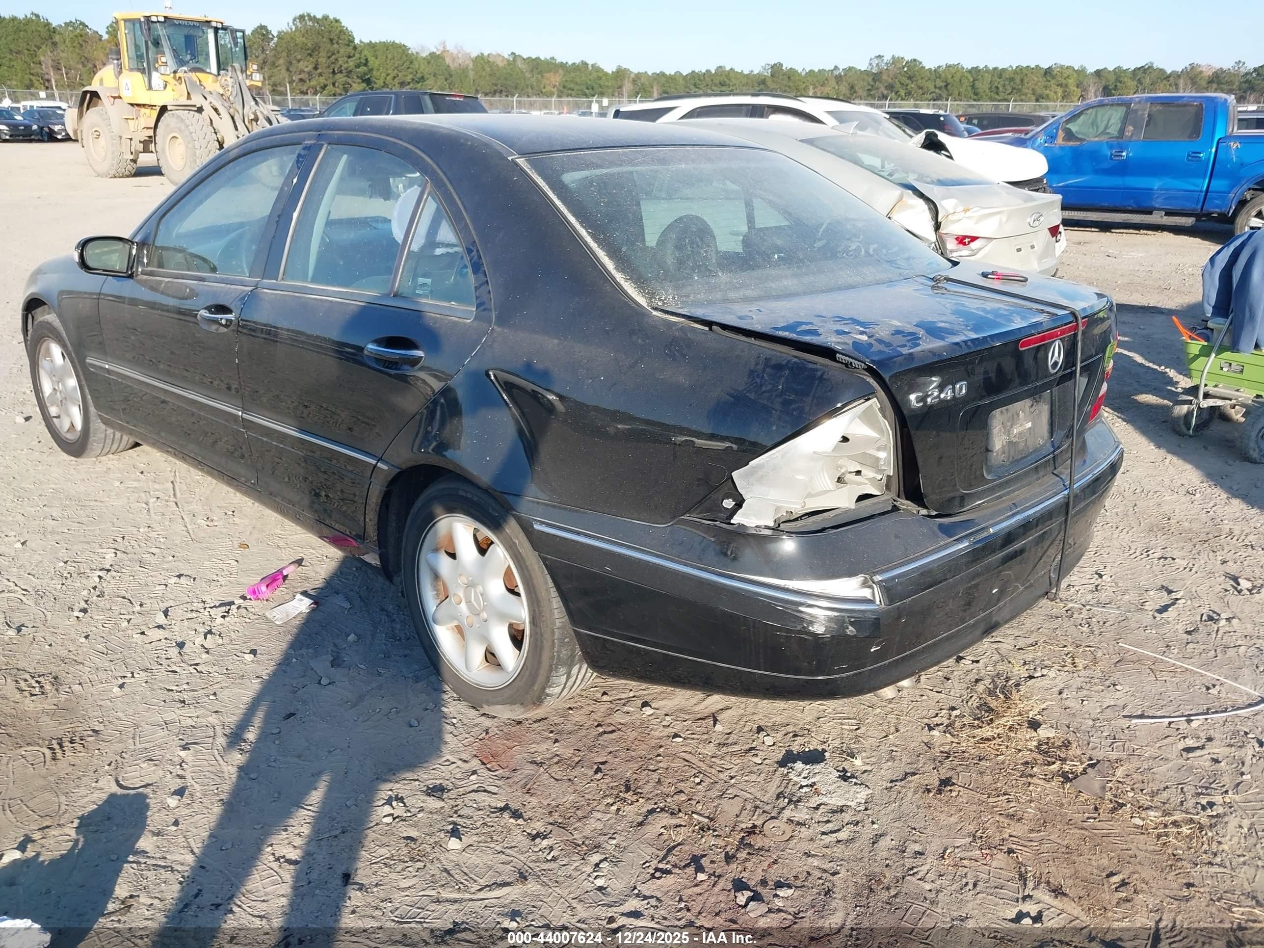 2004 Mercedes-benz C 240   Черный vin: WDBRF61J14E018384