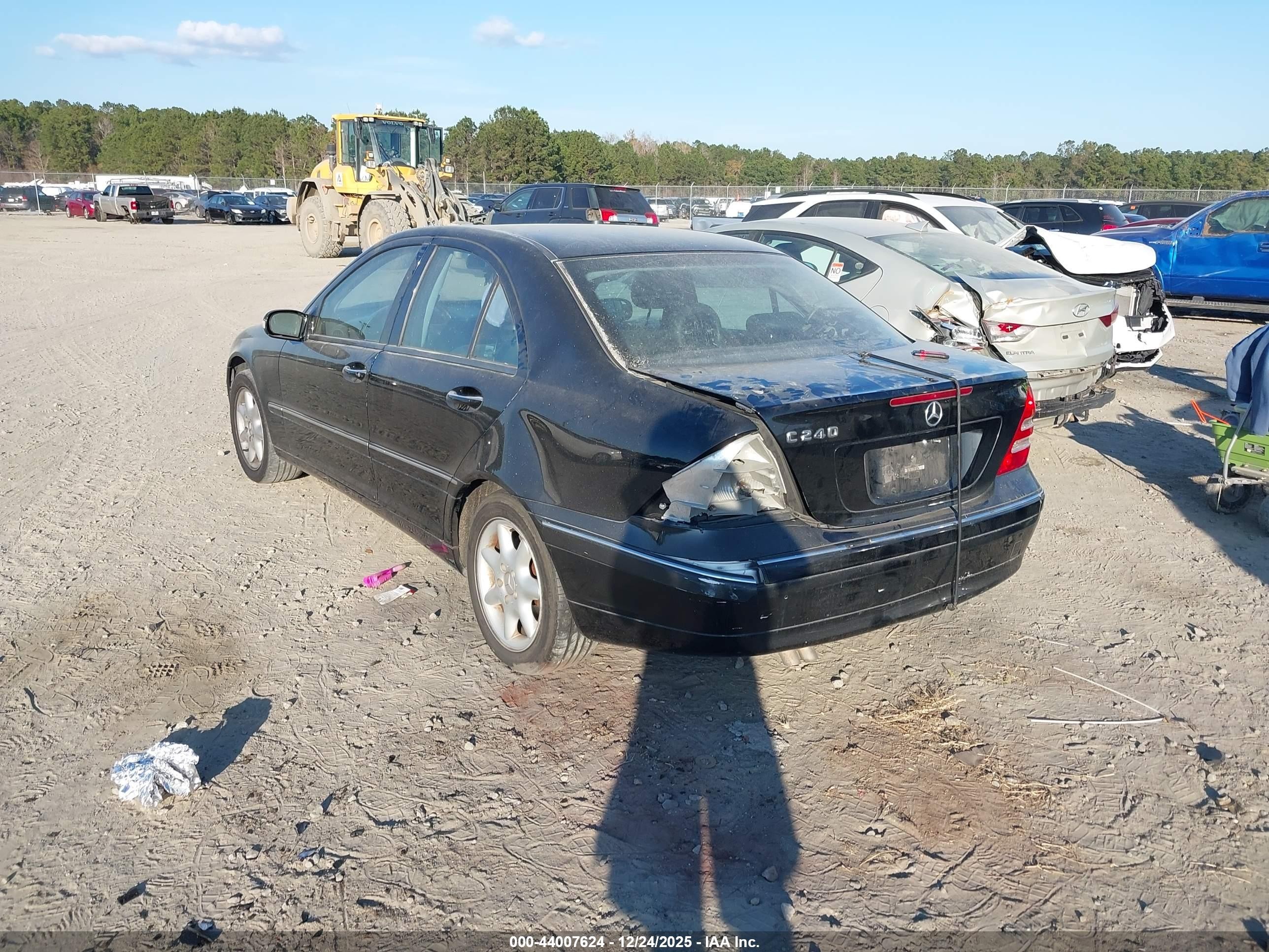2004 Mercedes-benz C 240   Черный vin: WDBRF61J14E018384