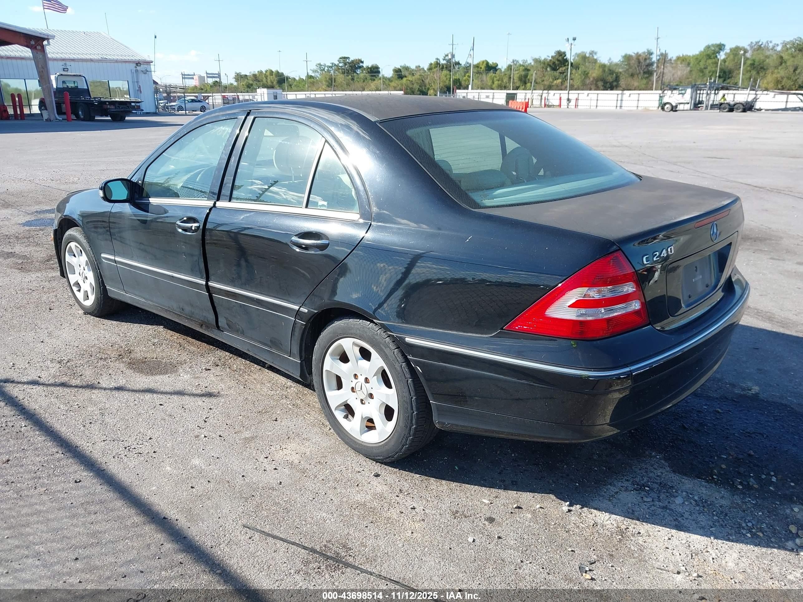 2005 Mercedes-benz C 240 Luxury Black vin: WDBRF61J15A727423