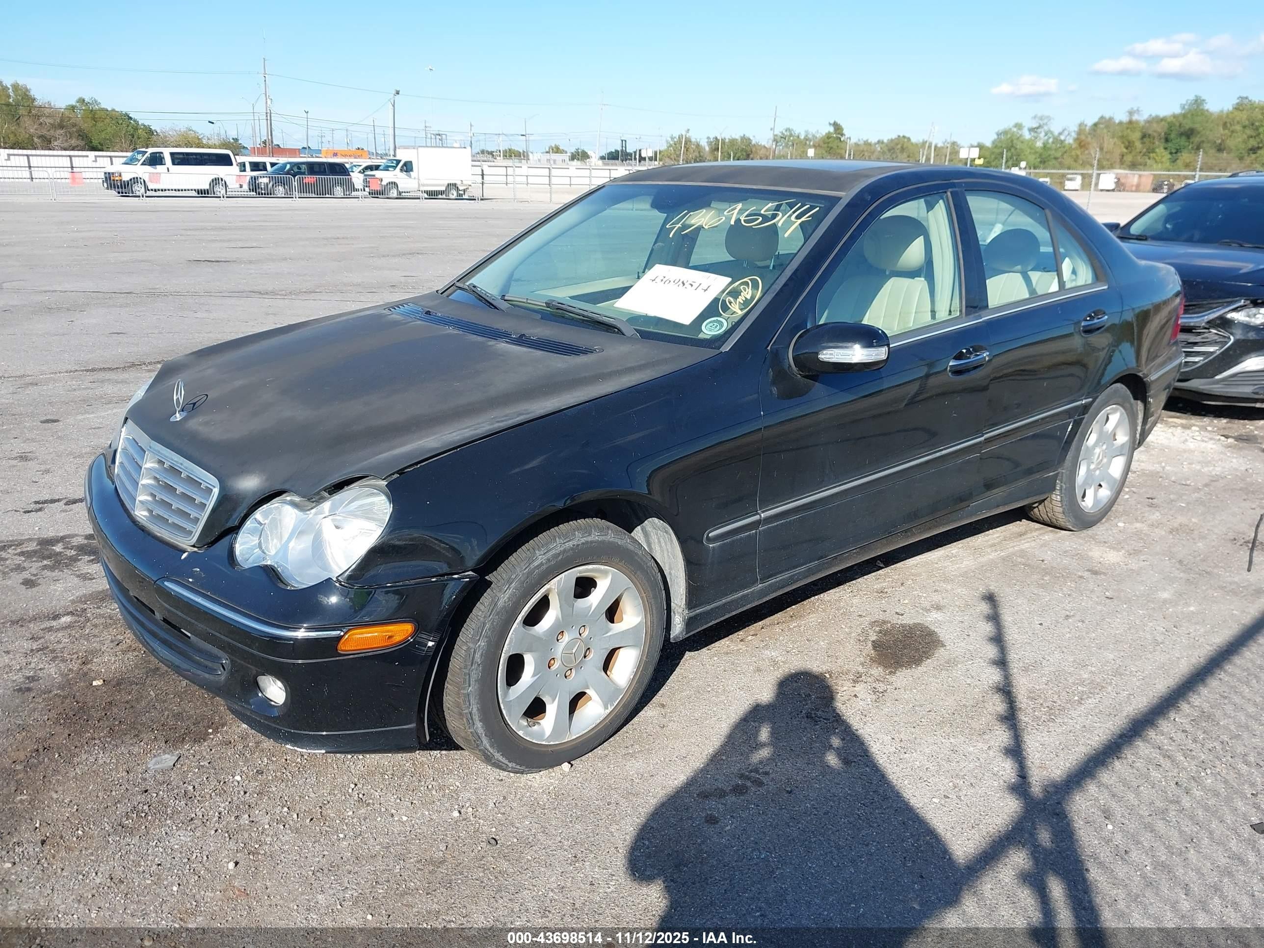 2005 Mercedes-benz C 240 Luxury Black vin: WDBRF61J15A727423