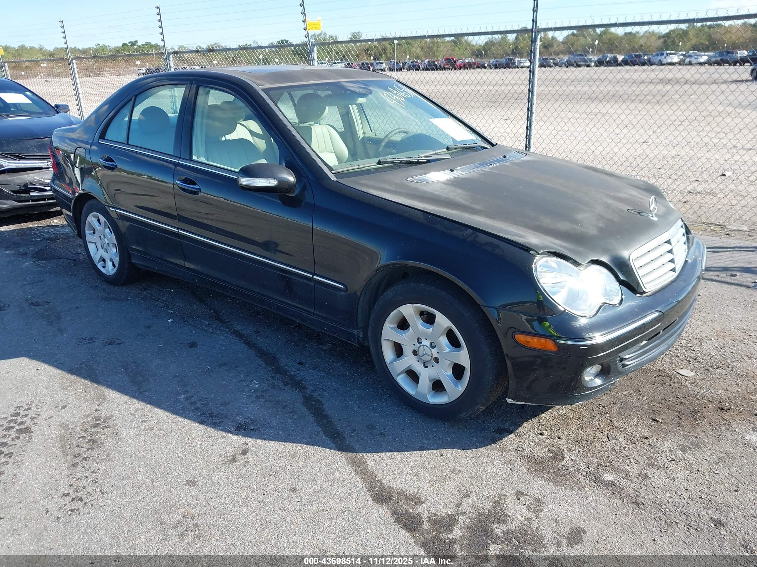 2005 Mercedes-benz C 240 Luxury Black vin: WDBRF61J15A727423