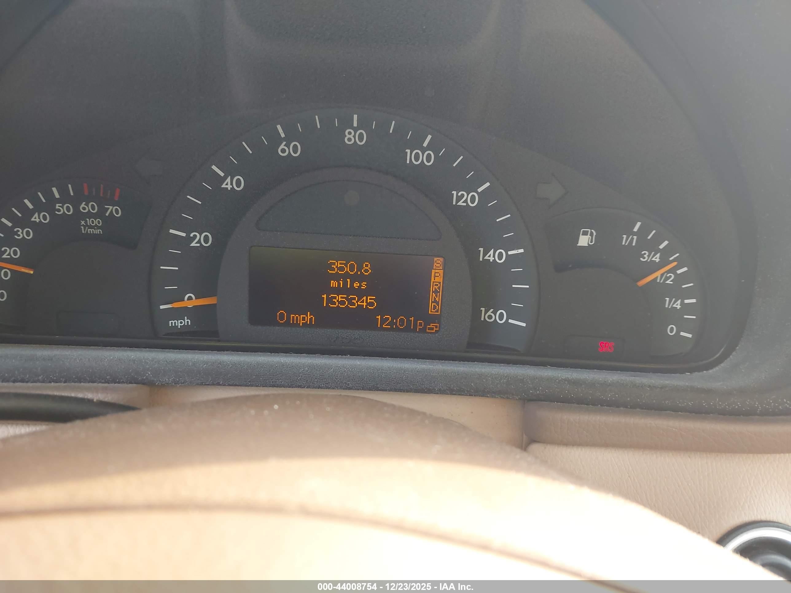 2001 Mercedes-benz C 240   Gold vin: WDBRF61J21F014849