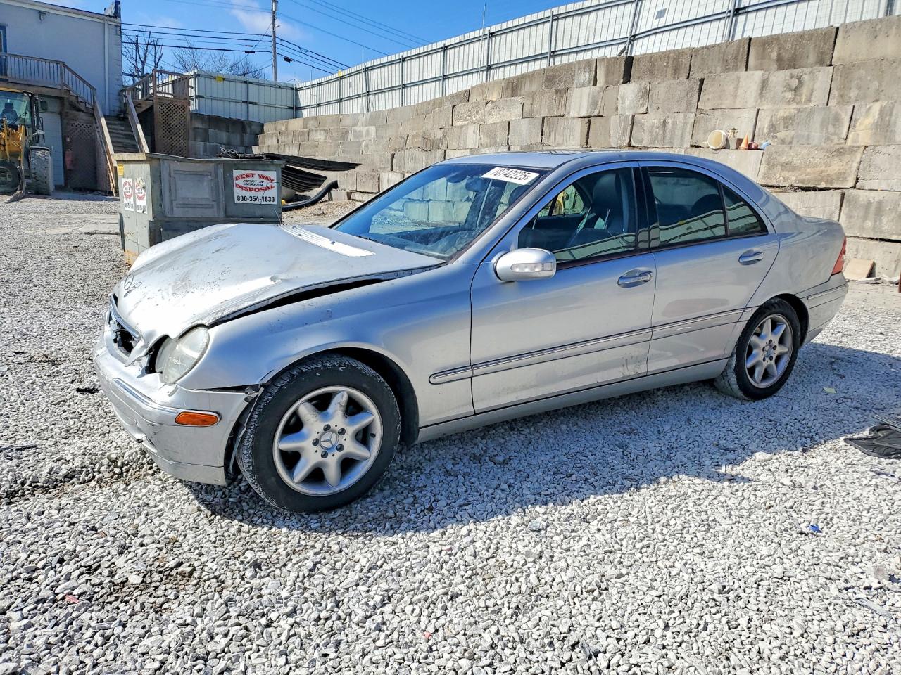 2001 Mercedes-benz C 240 Silver vin: WDBRF61J21F114871
