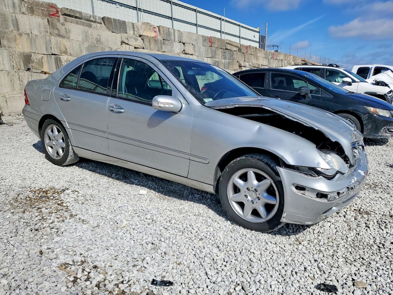 2001 Mercedes-benz C 240 Silver vin: WDBRF61J21F114871