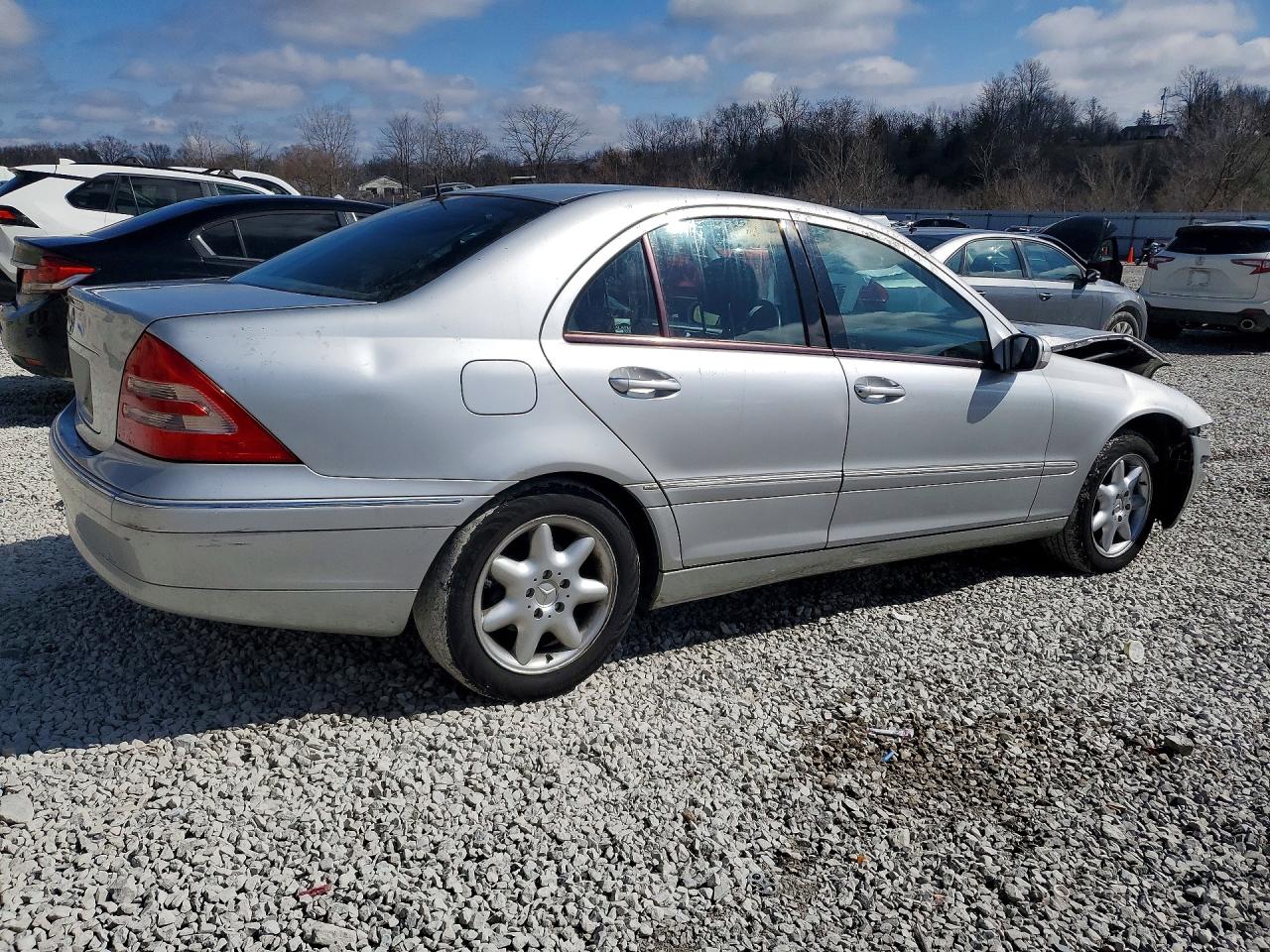 2001 Mercedes-benz C 240 Silver vin: WDBRF61J21F114871