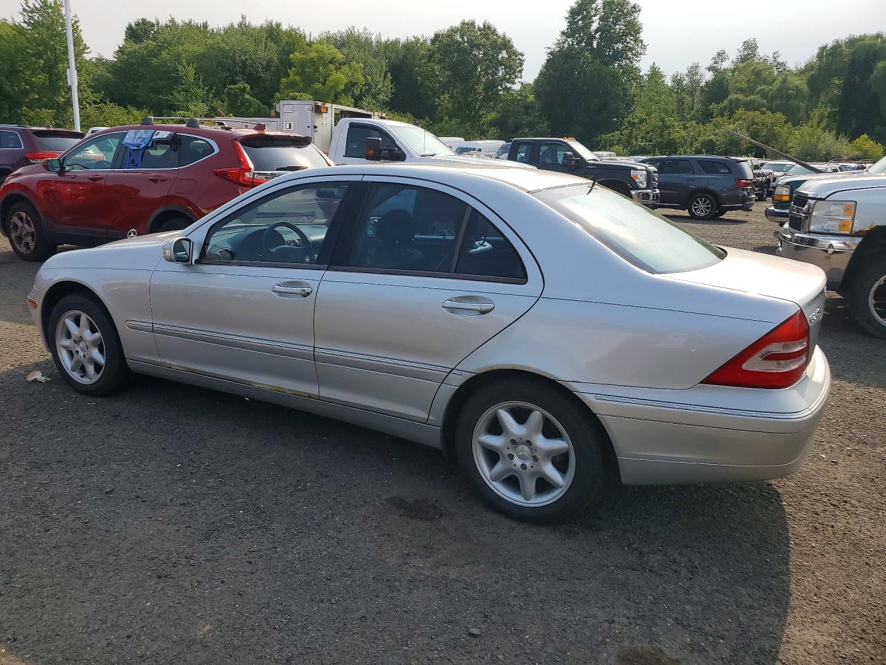 2001 Mercedes-benz C 240 Silver vin: WDBRF61J21F131458
