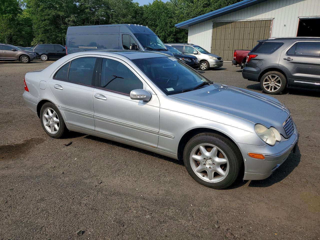 2001 Mercedes-benz C 240 Silver vin: WDBRF61J21F131458