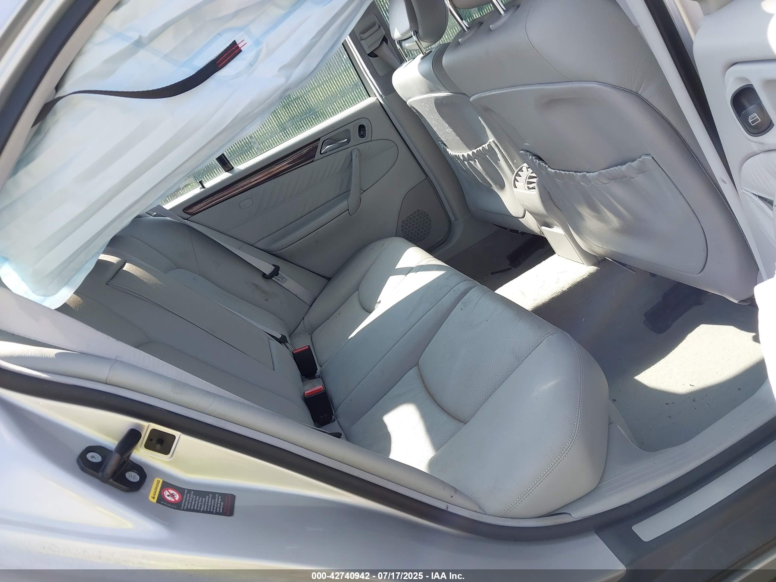 2002 Mercedes-benz C 240   Silver vin: WDBRF61J22F188793