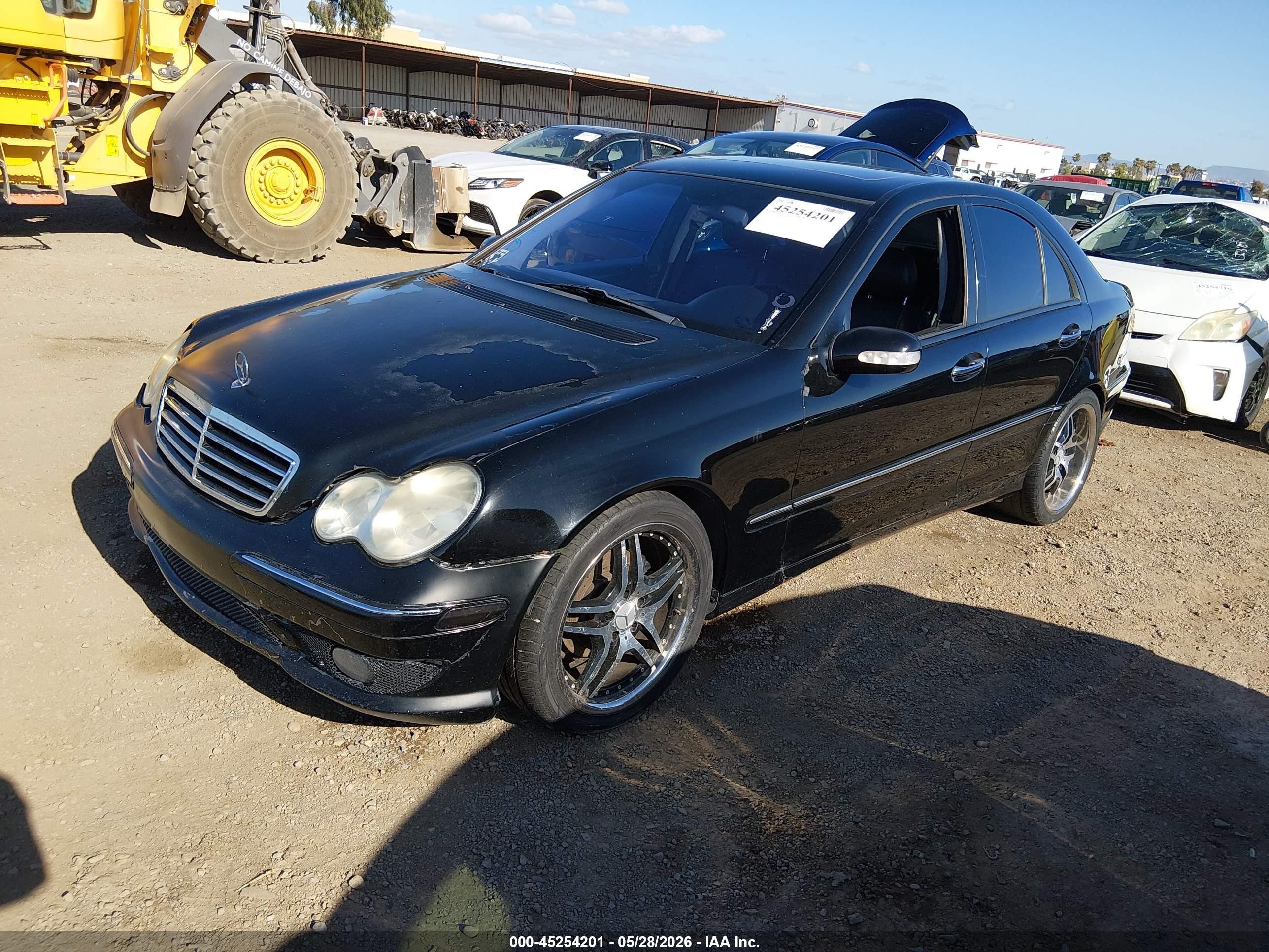 2002 Mercedes-benz C 240   Черный vin: WDBRF61J22F199907