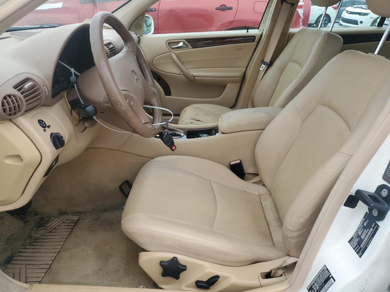 2002 Mercedes-benz C 240 Белый vin: WDBRF61J22F207729