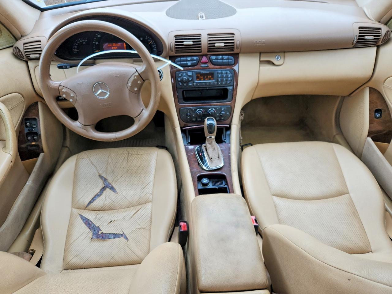 2003 Mercedes-benz C 240 Бежевый vin: WDBRF61J23A405676