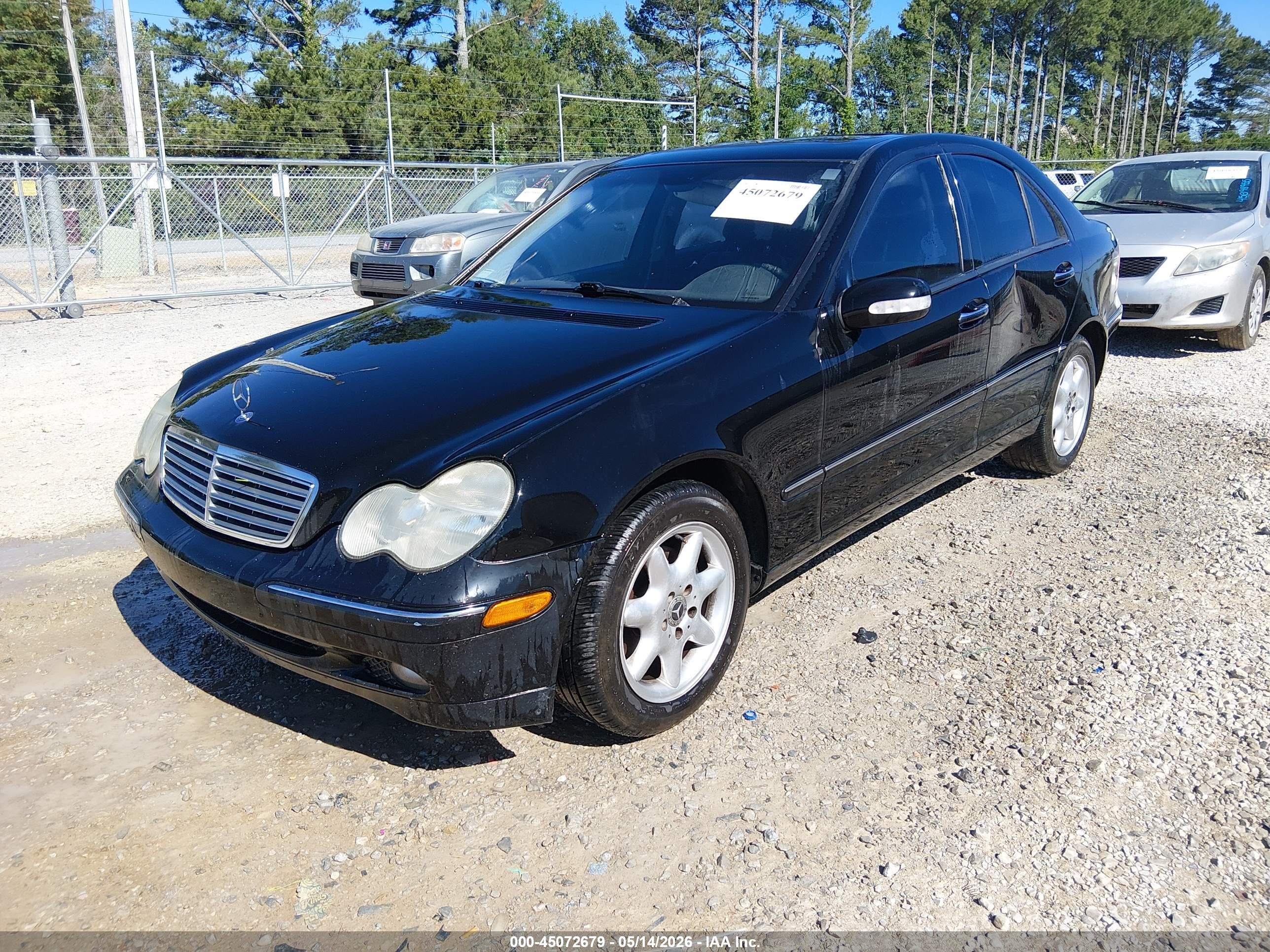 2003 Mercedes-benz C 240   Черный vin: WDBRF61J23A420324