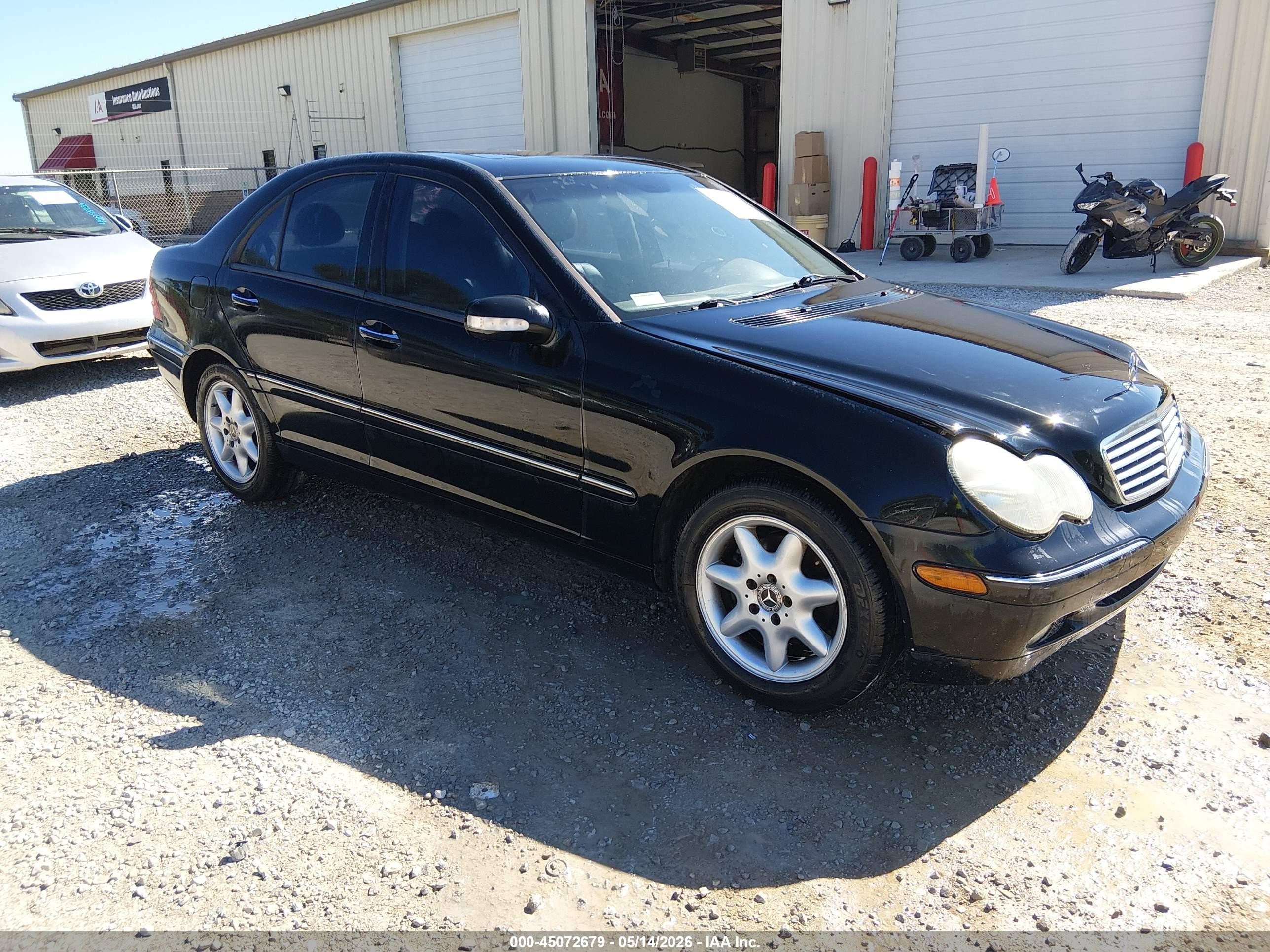 2003 Mercedes-benz C 240   Черный vin: WDBRF61J23A420324