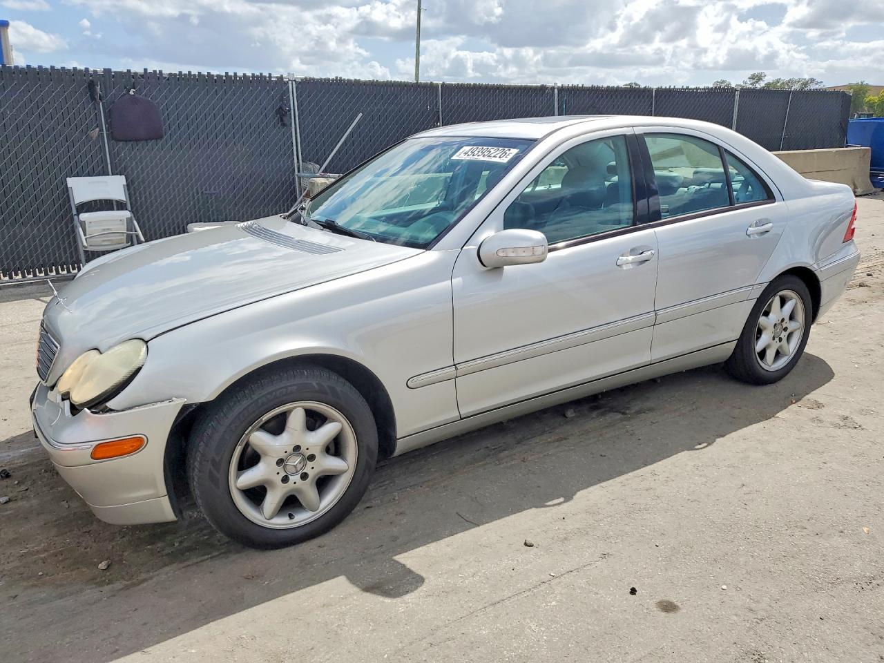 2003 Mercedes-benz C 240 Silver vin: WDBRF61J23E012382