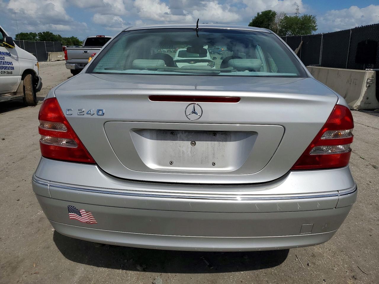 2003 Mercedes-benz C 240 Silver vin: WDBRF61J23E012382